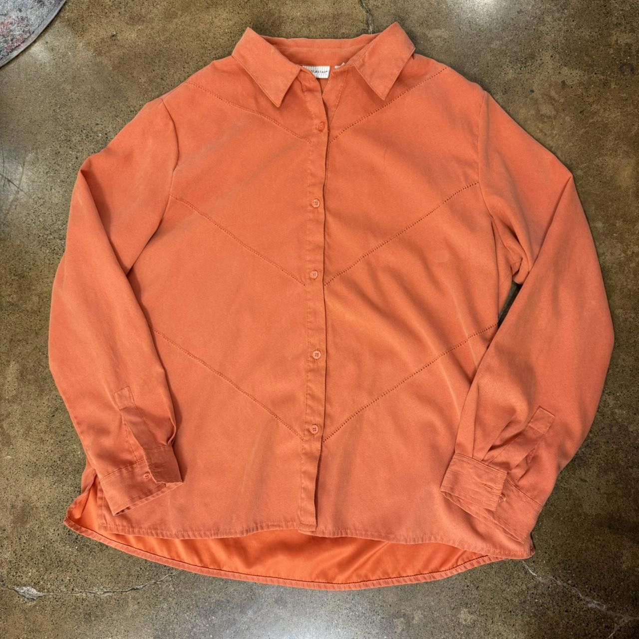 Designer White Stag Women's Orange Shirt Size XL / US 12-14 / IT 48-50 - 2 Thumbnail