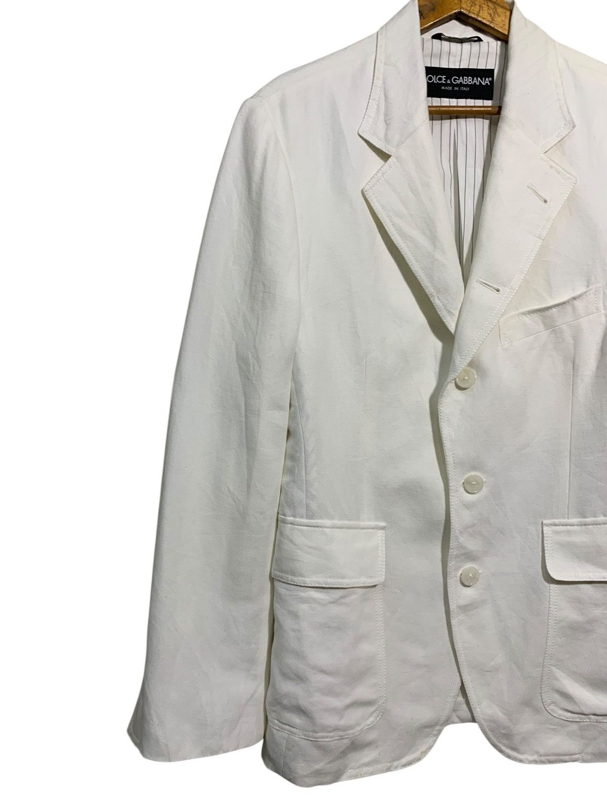 Dolce & Gabbana 🔥D&G ITALY 5 POCKETS WHITE JACKETS Size US M / EU 48-50 / 2 - 2 Thumbnail