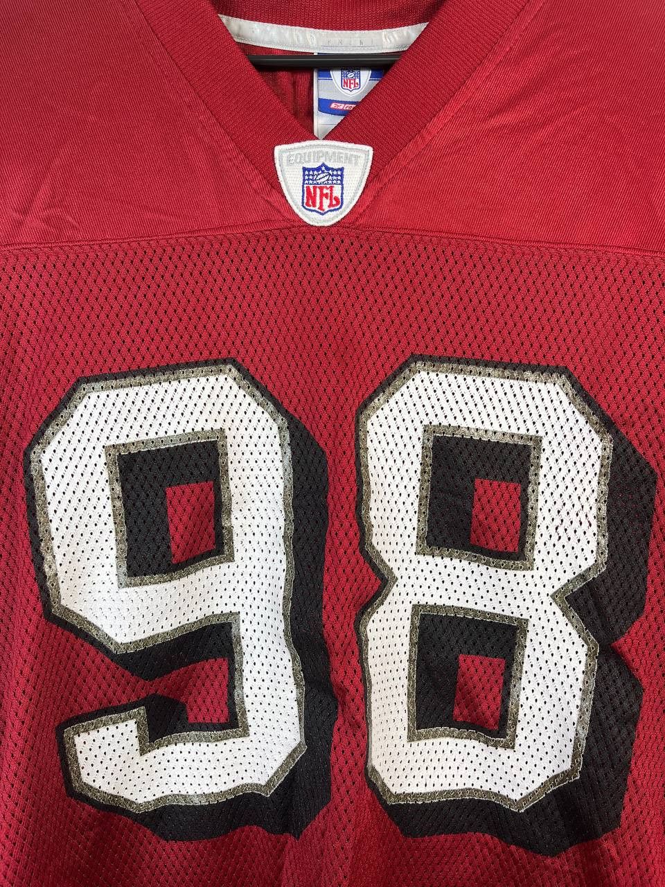 NFL SAN FRANCISCO NFL JERSEY REEBOK J. PETERSON #98 Size L Size US L / EU 52-54 / 3 - 3 Thumbnail