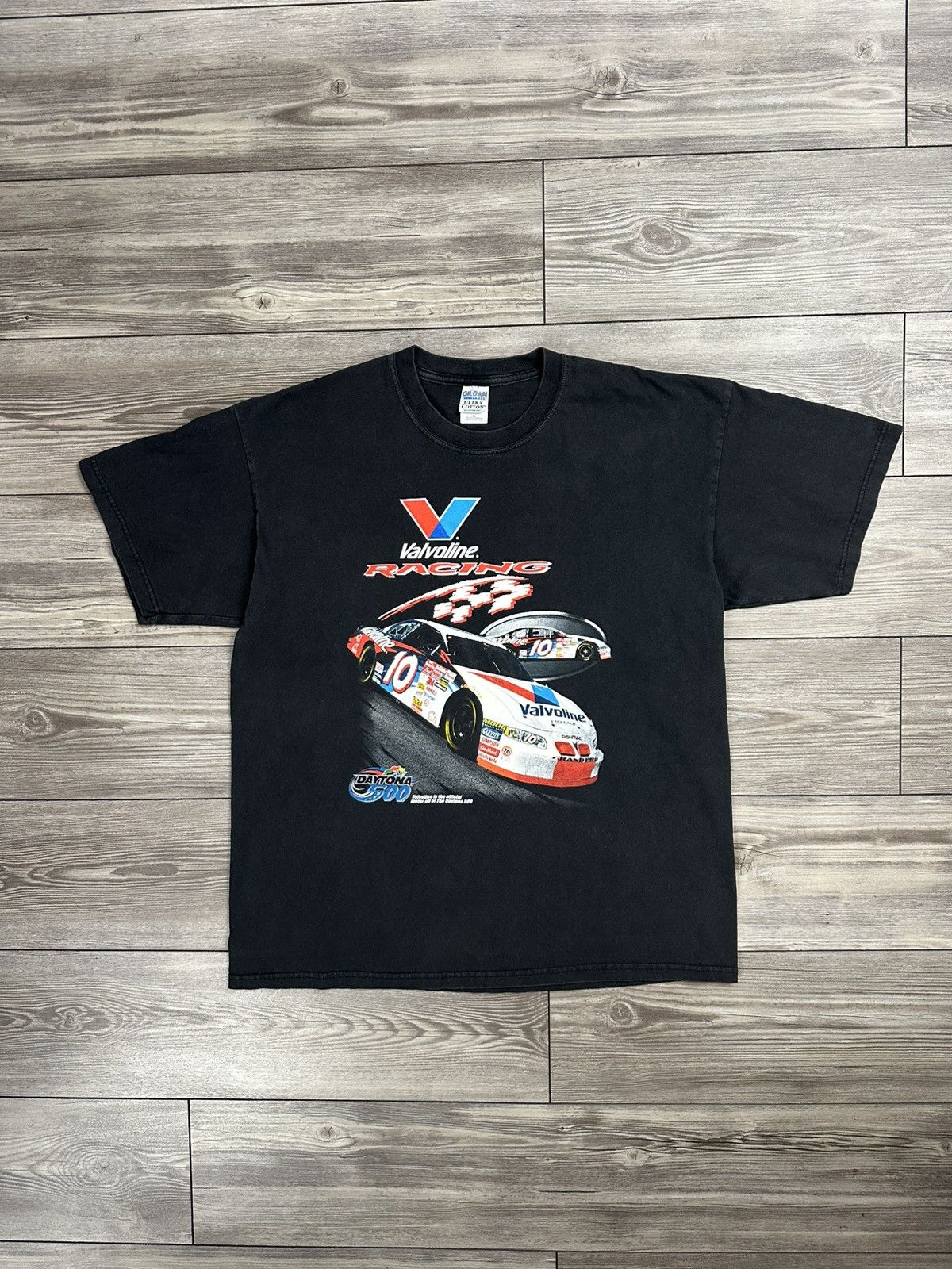 Gildan × Vintage Vintage Y2K Valvoline Racing Daytona 500 T Shirt Size US XL / EU 56 / 4 - 1 Thumbnail