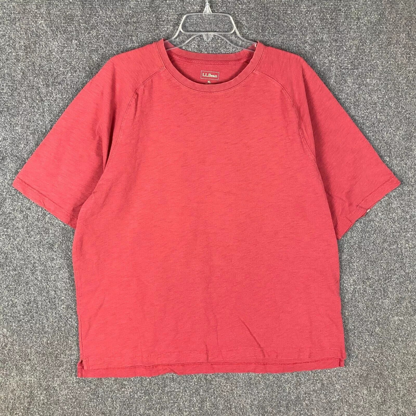 L.L. Bean LL Bean T-Shirt Men's XL Short Sleeve Red Casual Extra Large Size US XL / EU 56 / 4 - 1 Thumbnail