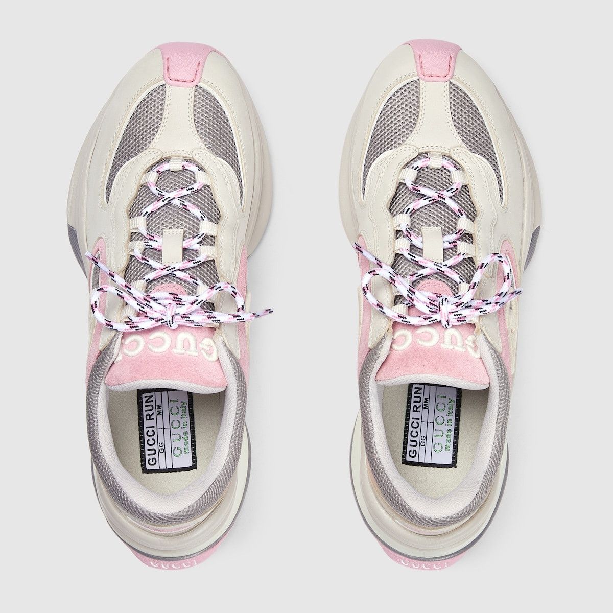 Gucci o1s1wg110225 Women's Gucci Run Sneakers in Multicolor Size US 6 / IT 36 - 3 Thumbnail