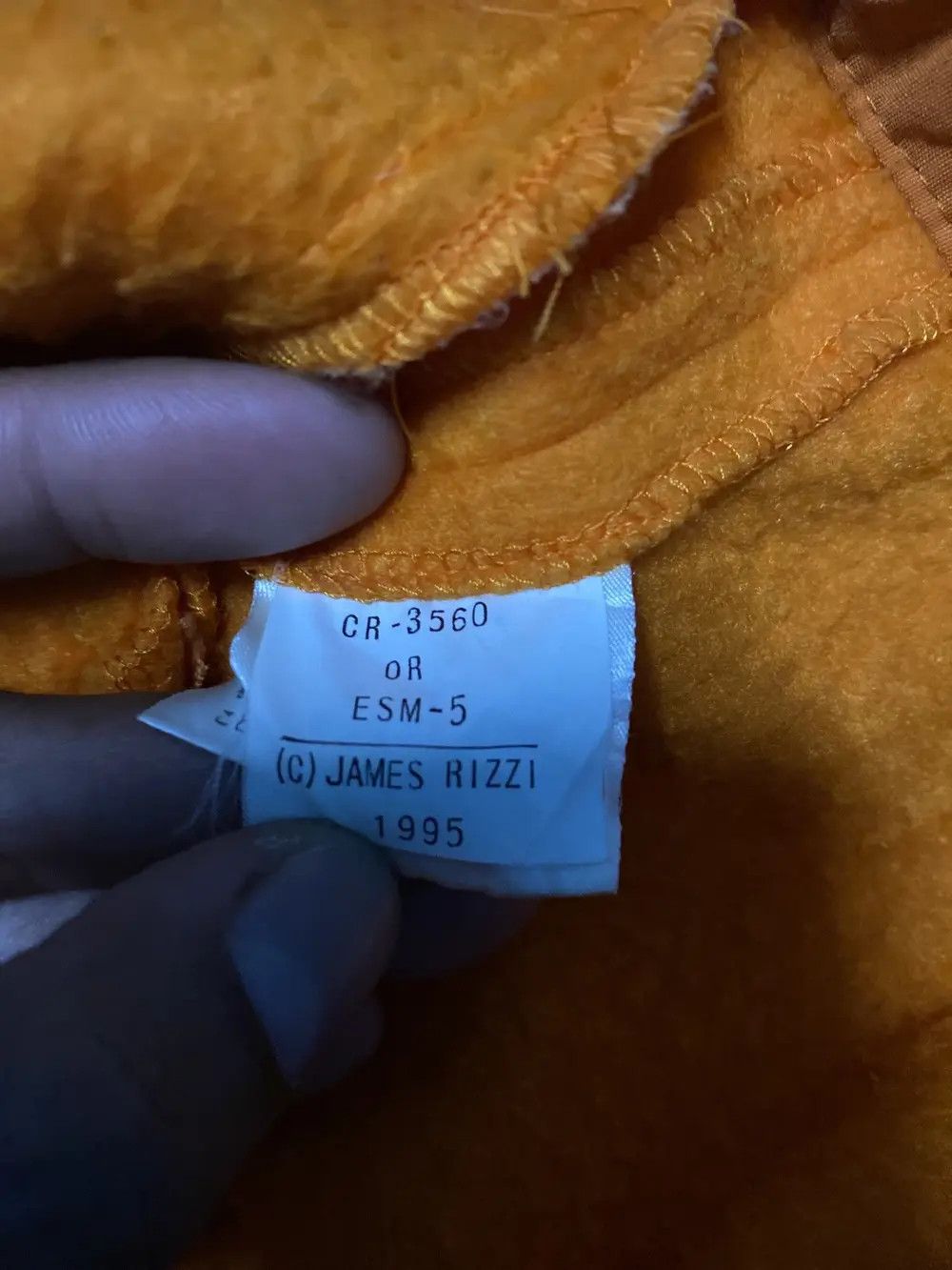Japanese Brand × Vintage Vintage Rizzi 1995 Fleece Jacket Orange Size US L / EU 52-54 / 3 - 5 Thumbnail