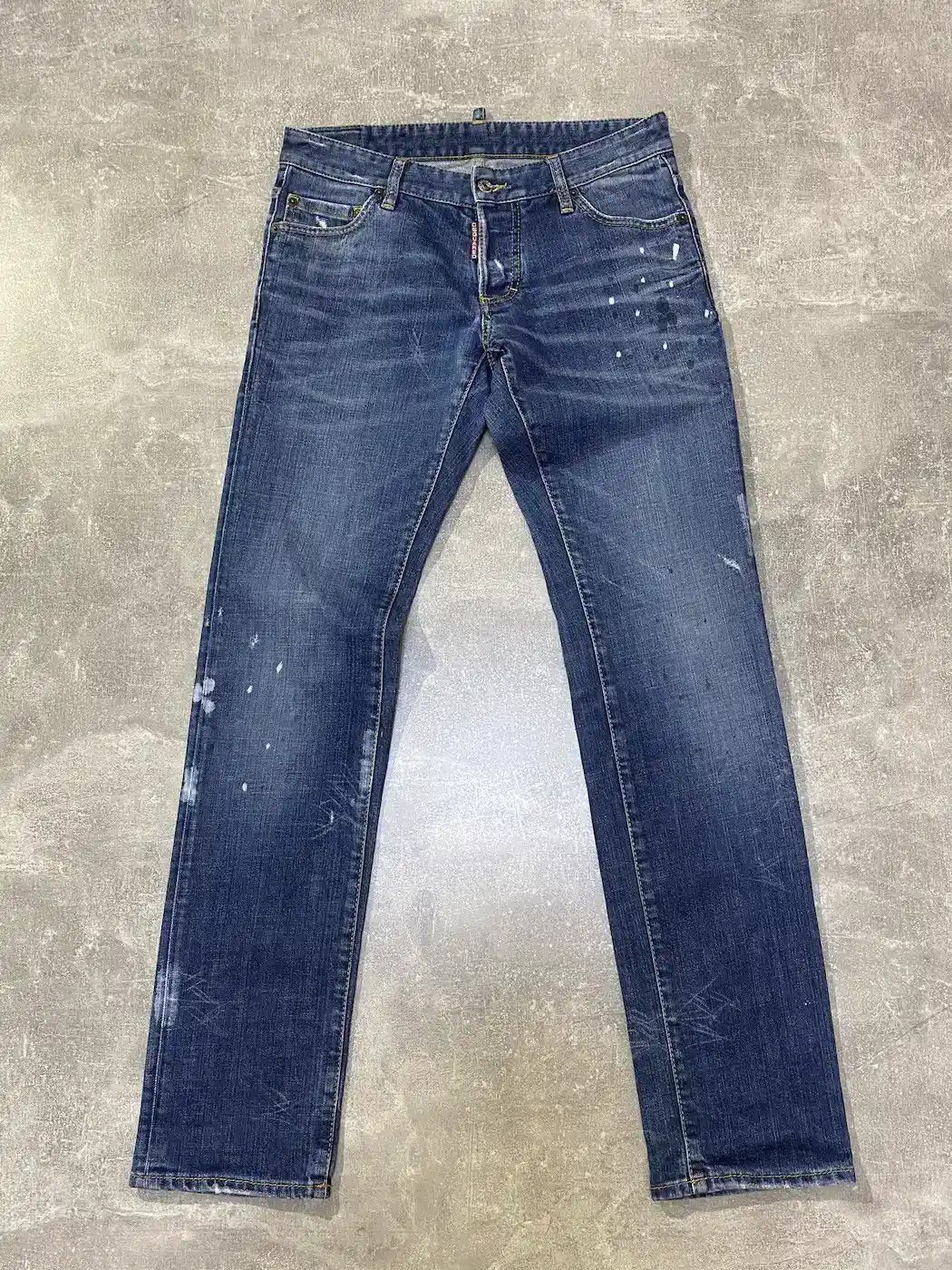 Pre-owned Avant Garde X Dsquared2 Distressed Denim Jeans In Blue Denim