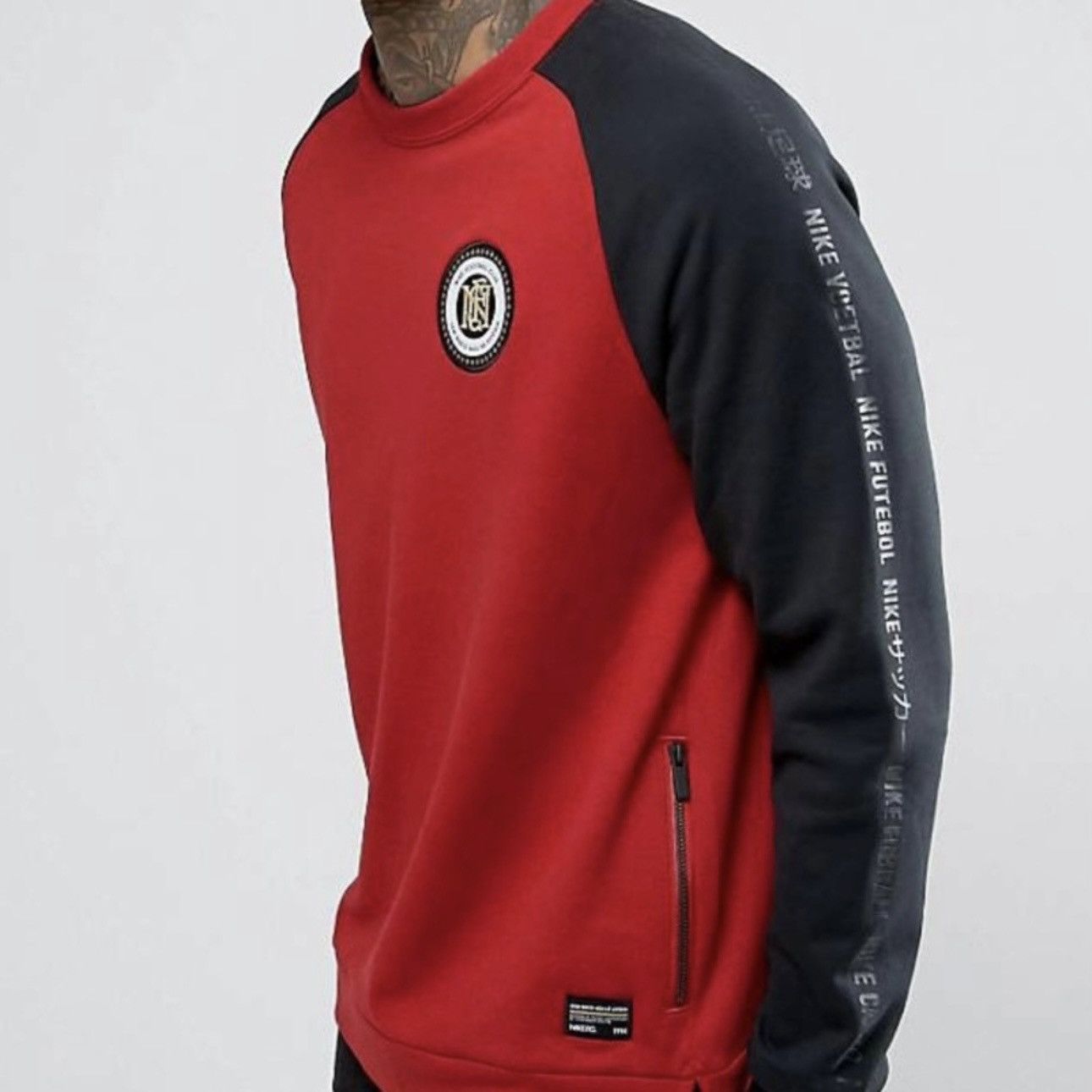 Nike Nike FC Football Club Sweatshirt Soccer Red Black S Size US S / EU 44-46 / 1 - 1 Thumbnail