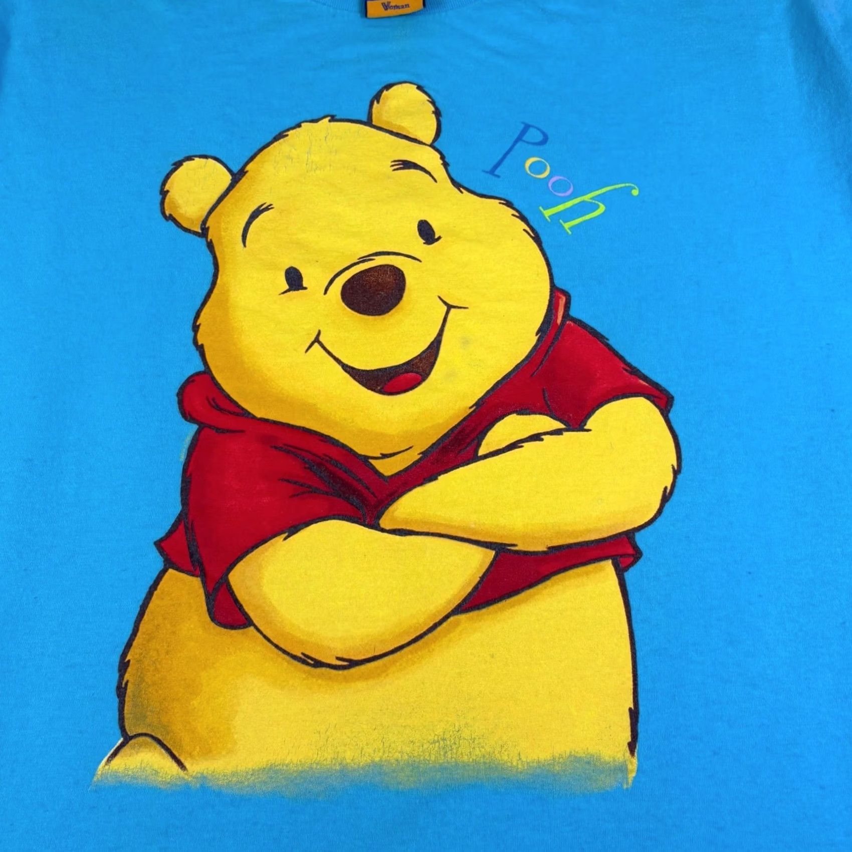 Disney VINTAGE Disney Winnie the Pooh T-Shirt Blue Graphic Tee Women Large Boxy 90s Size L / US 10 / IT 46 - 7 Thumbnail
