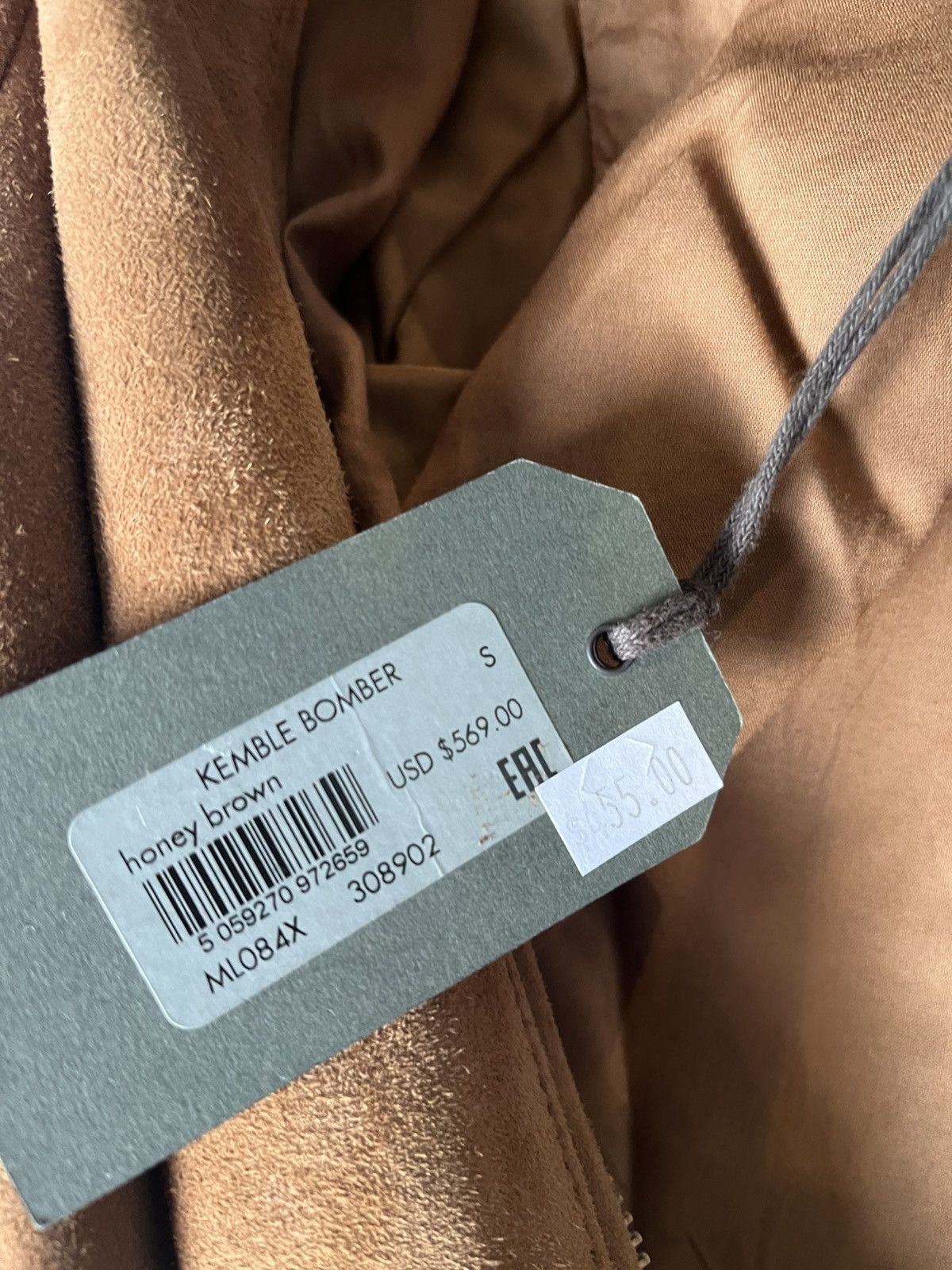 Allsaints AllSaints Tan Suede Bomber (Small) Size US S / EU 44-46 / 1 - 5 Thumbnail