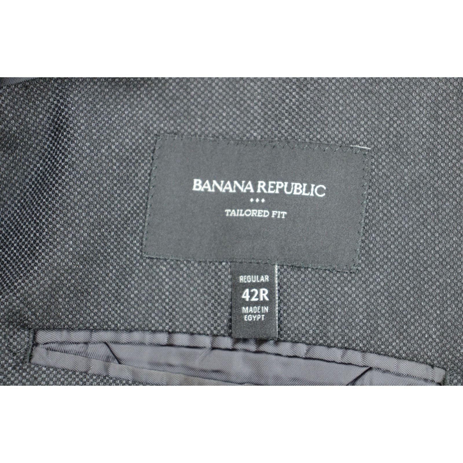 Banana Republic Banana Republic Blazer Mens 42R Gray Tailored Fit 2 Buttons Size 42R - 5 Thumbnail
