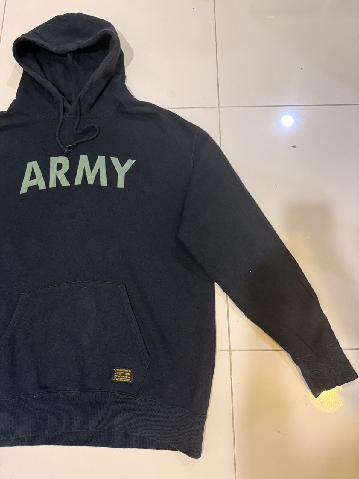 Alpha Industries Alpha Industries Inc. Army Spellout Hoodies Size US XXL / EU 58 / 5 - 4 Thumbnail