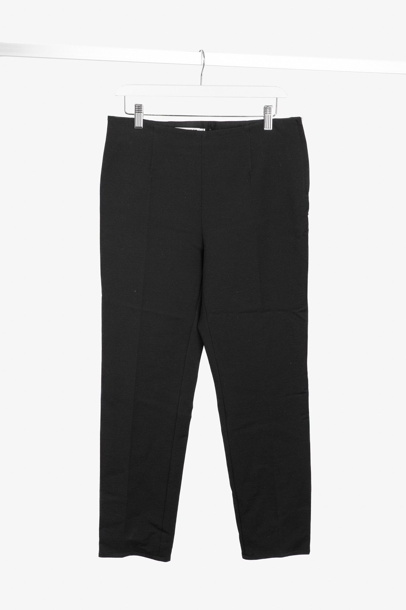 Jil Sander Jil Sander Black Wool-Blend Twill Slim Ankle-Length Trousers Size 27" / US 4 / IT 40 - 1 Thumbnail