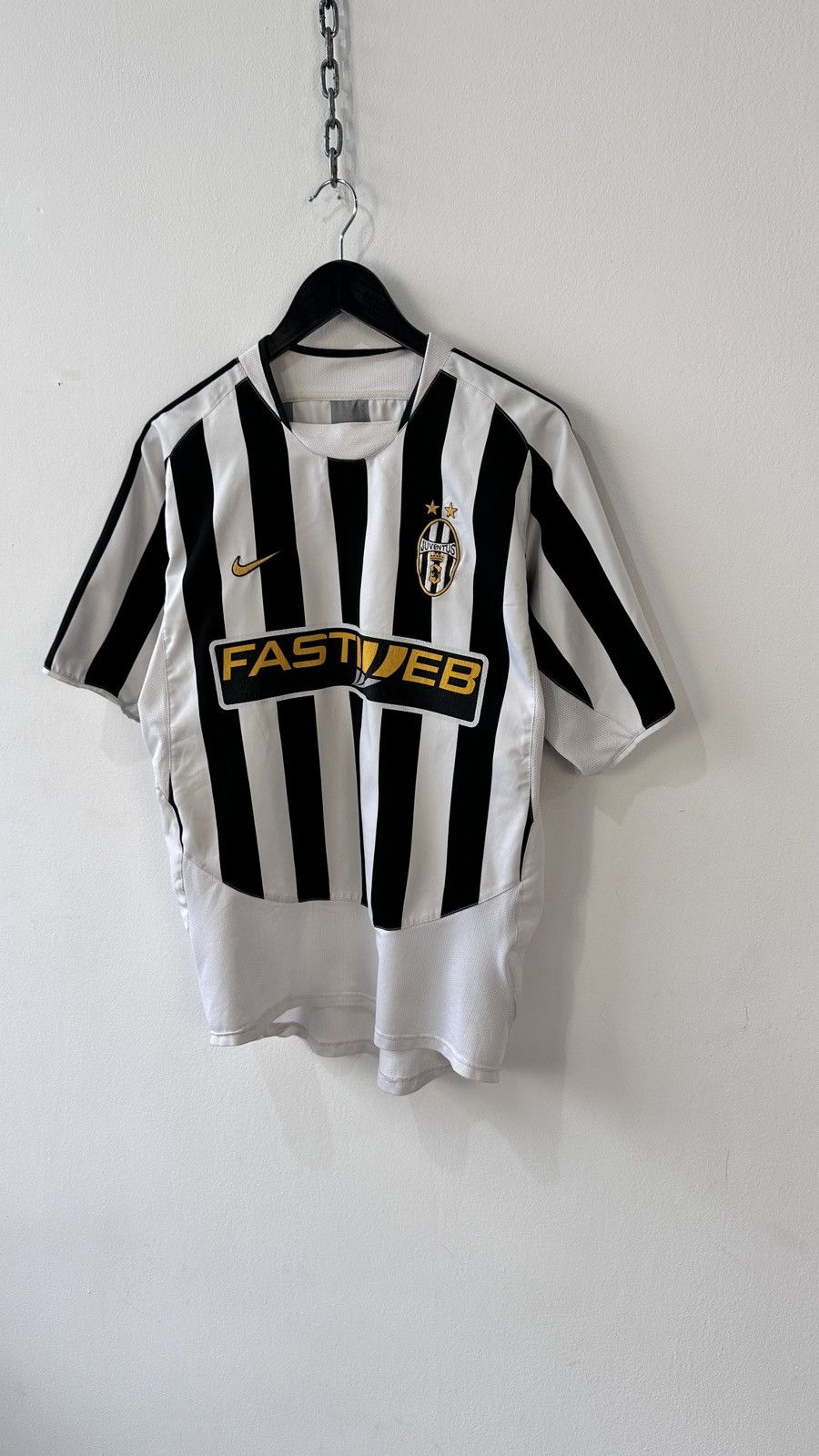 Vintage Vtg 2003-2004 JUVENTUS Nike Home Football Shirt Jersey M Size US M / EU 48-50 / 2 - 3 Thumbnail