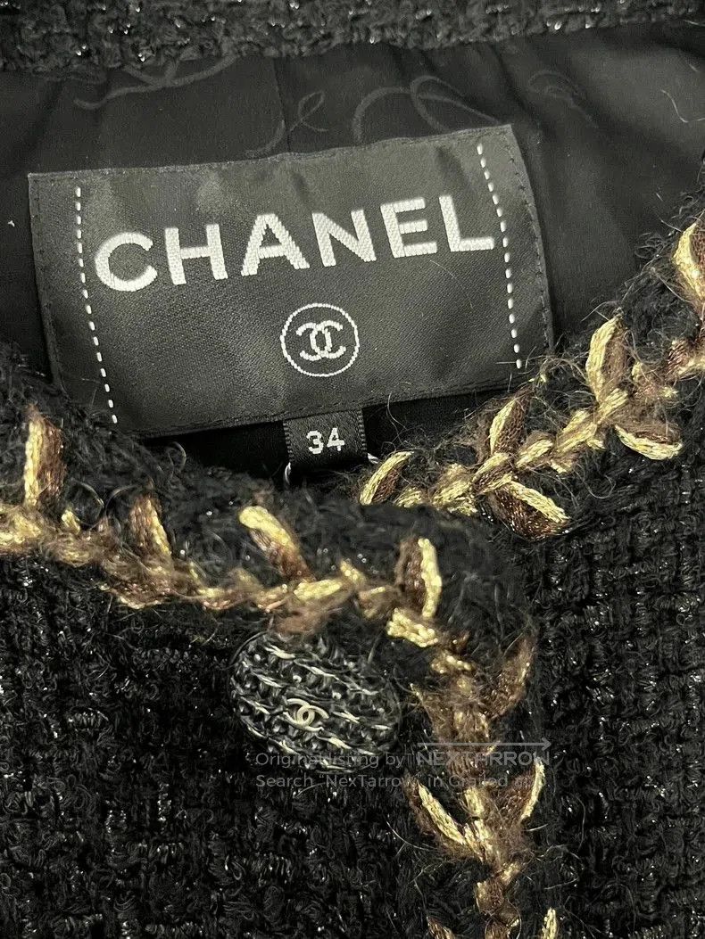 Chanel Chanel Forest Series Black Gold Dress Coat. Size US S / EU 44-46 / 1 - 4 Thumbnail