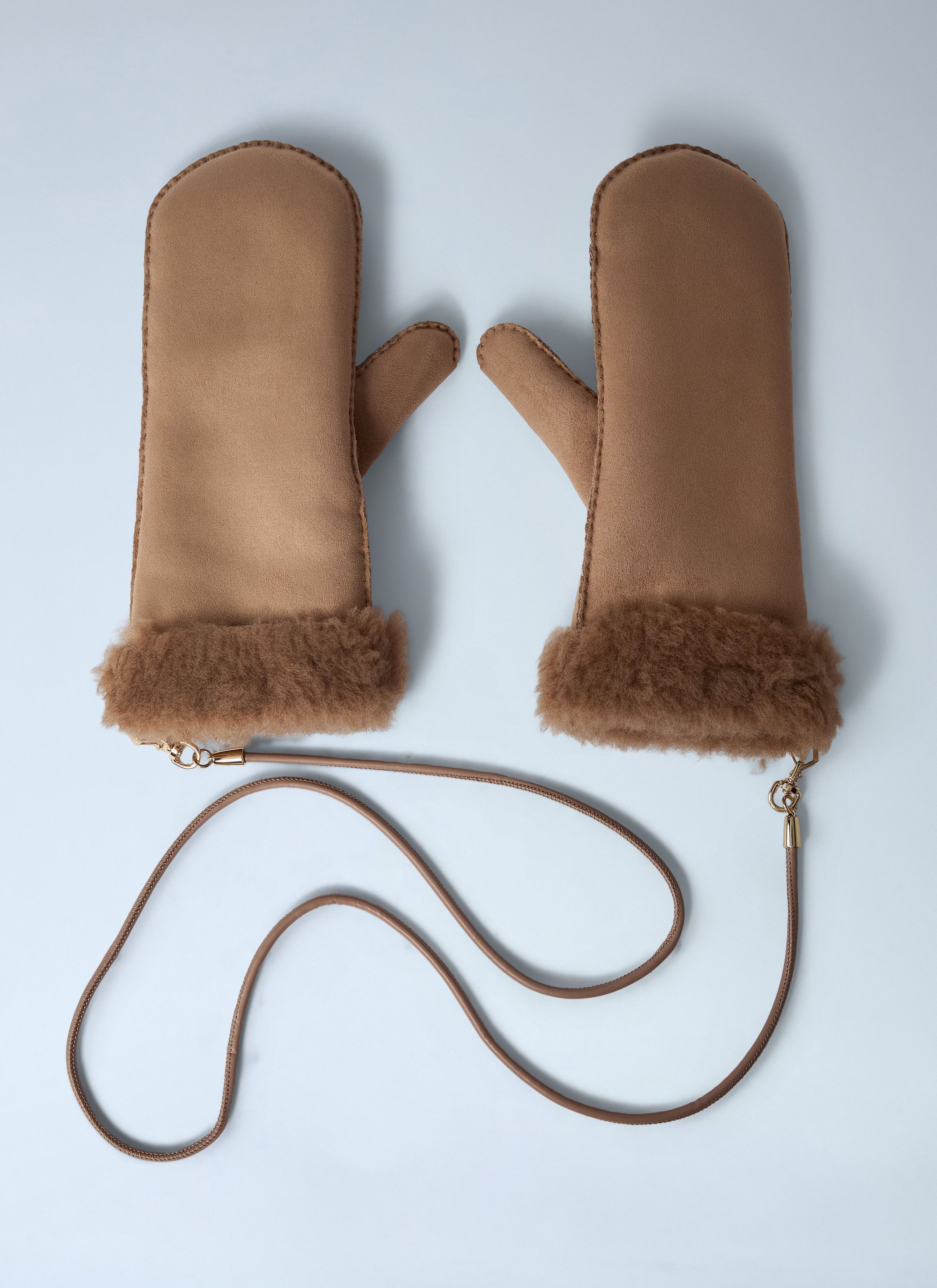 Max Mara Sand Gloves Size ONE SIZE - 1 Thumbnail