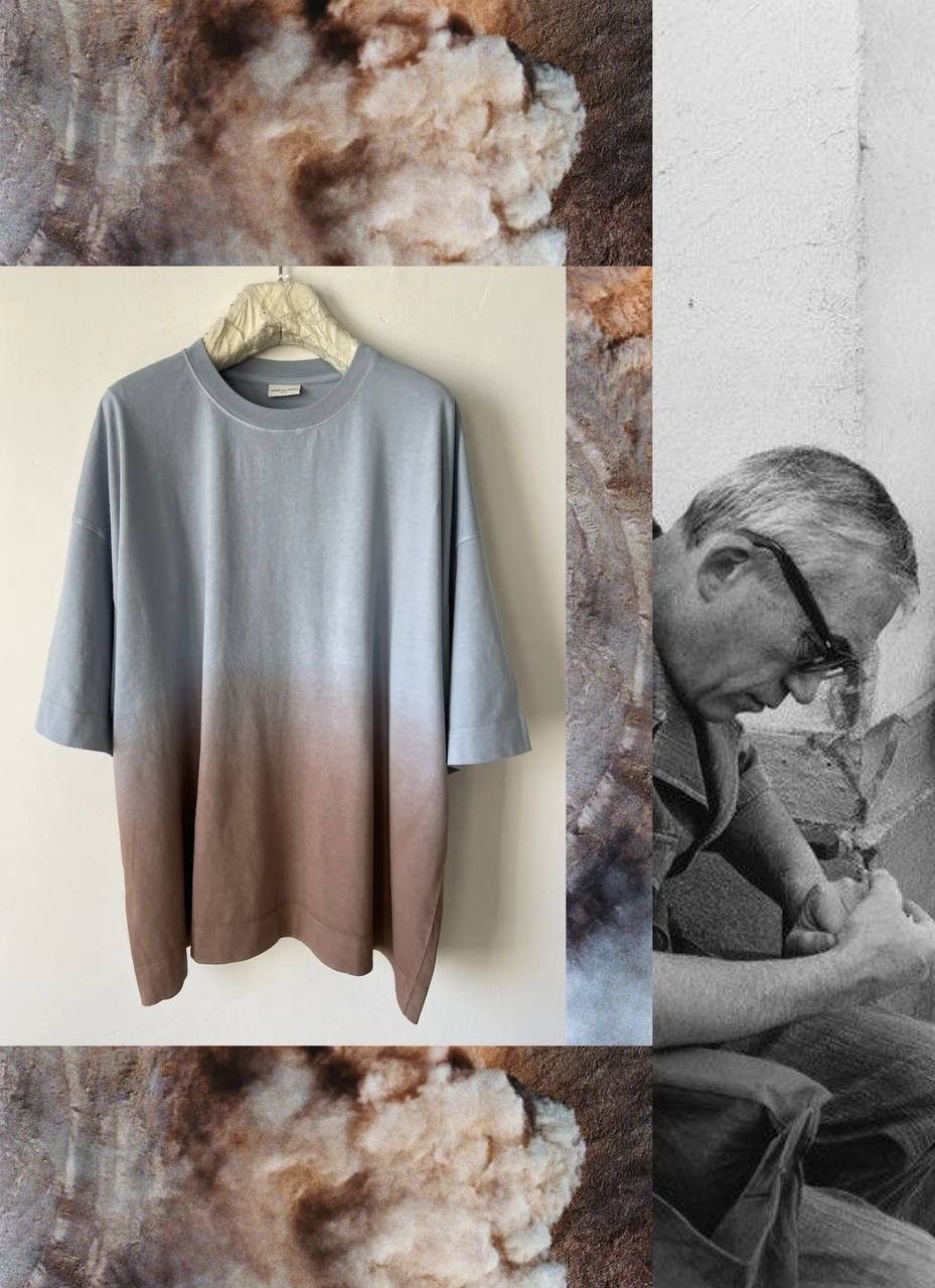 Dries Van Noten Gradient-pattern round-neck cotton T-shirt Size L / US 10 / IT 46 - 1 Thumbnail
