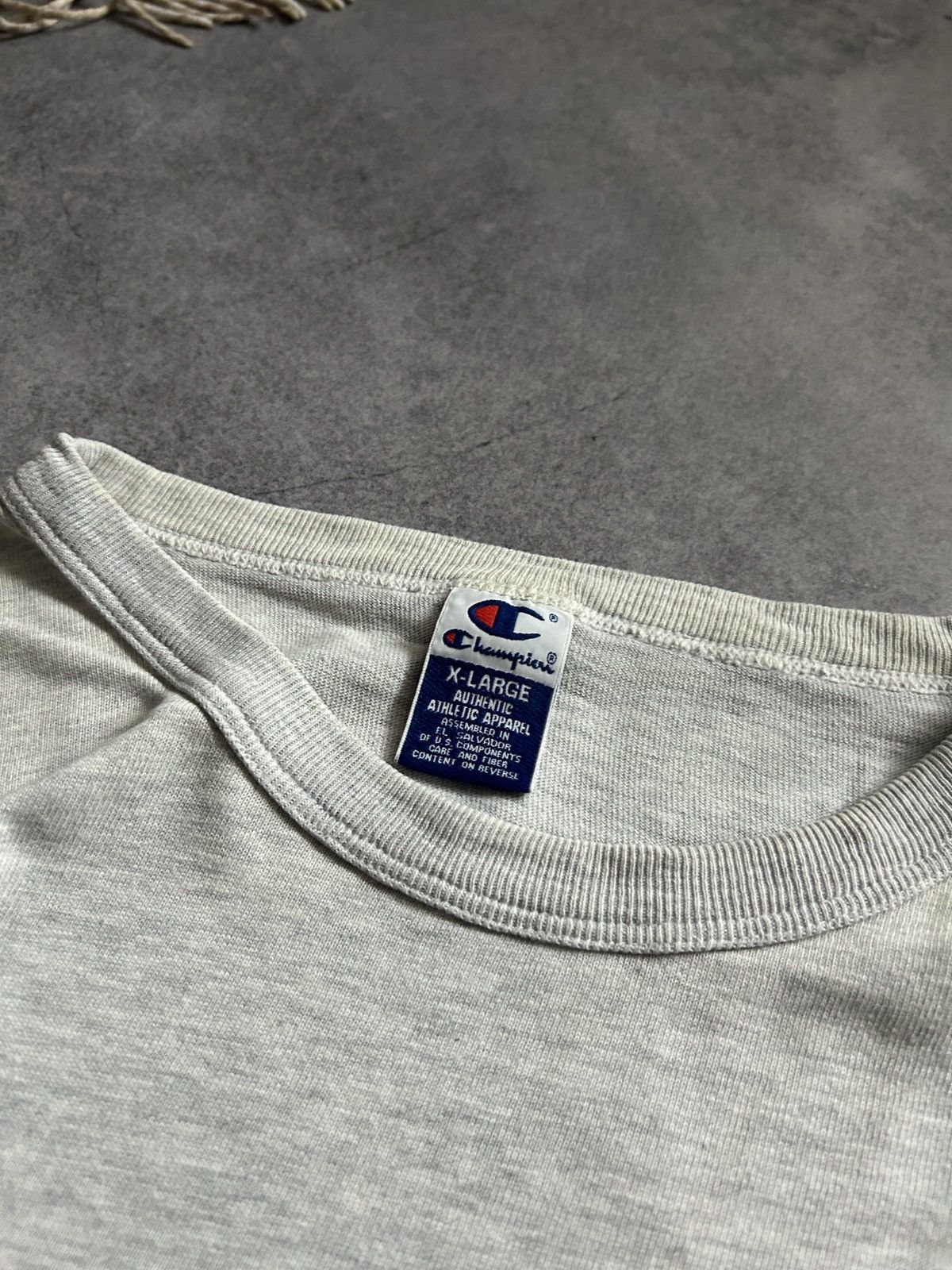 Champion Vintage Atlanta 1996 big logo grey shirt mens vintage Size US XL / EU 56 / 4 - 3 Thumbnail