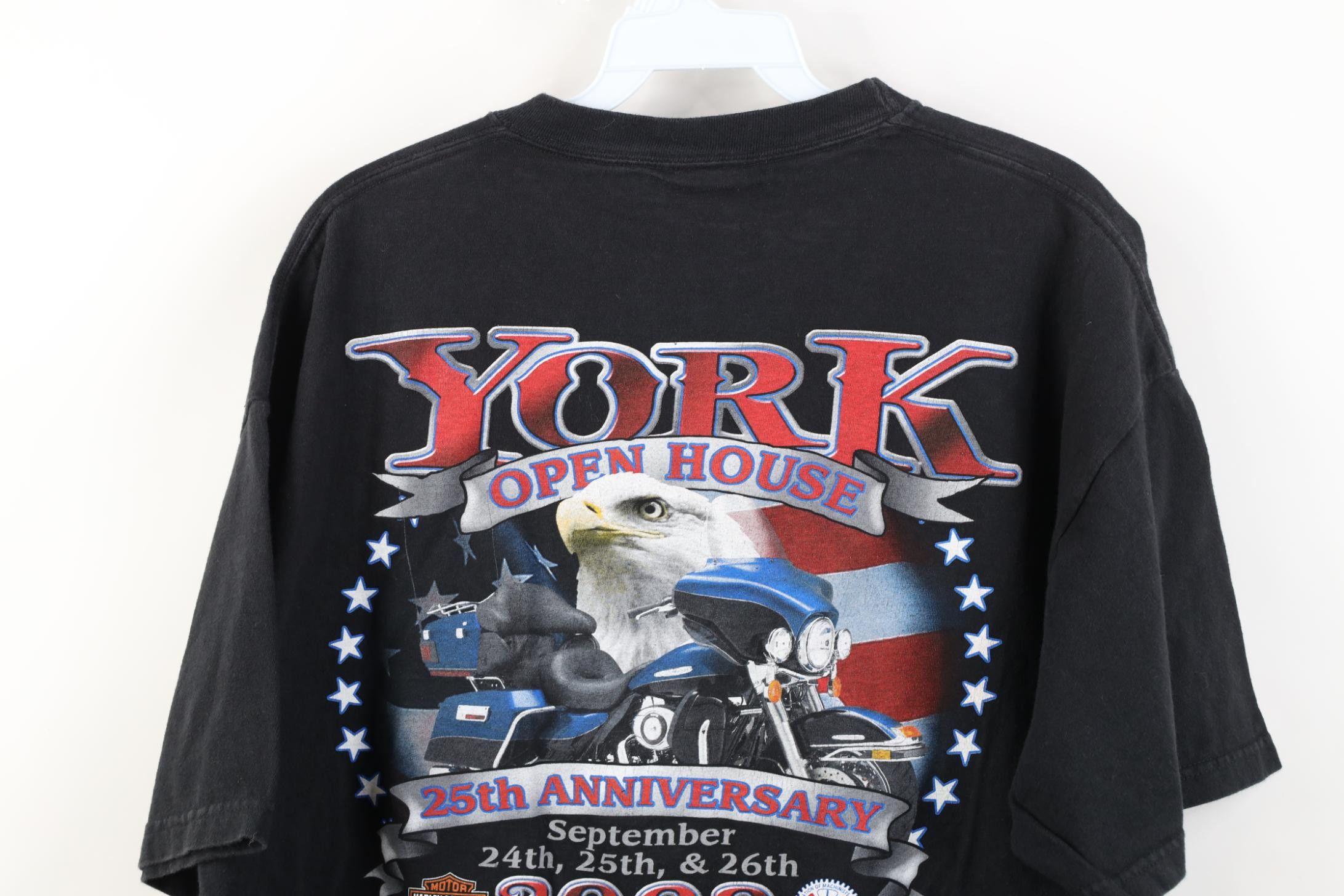 Harley Davidson Vintage Y2K Harley Davidson 2009 York Open House T-Shirt Size US XL / EU 56 / 4 - 13 Thumbnail