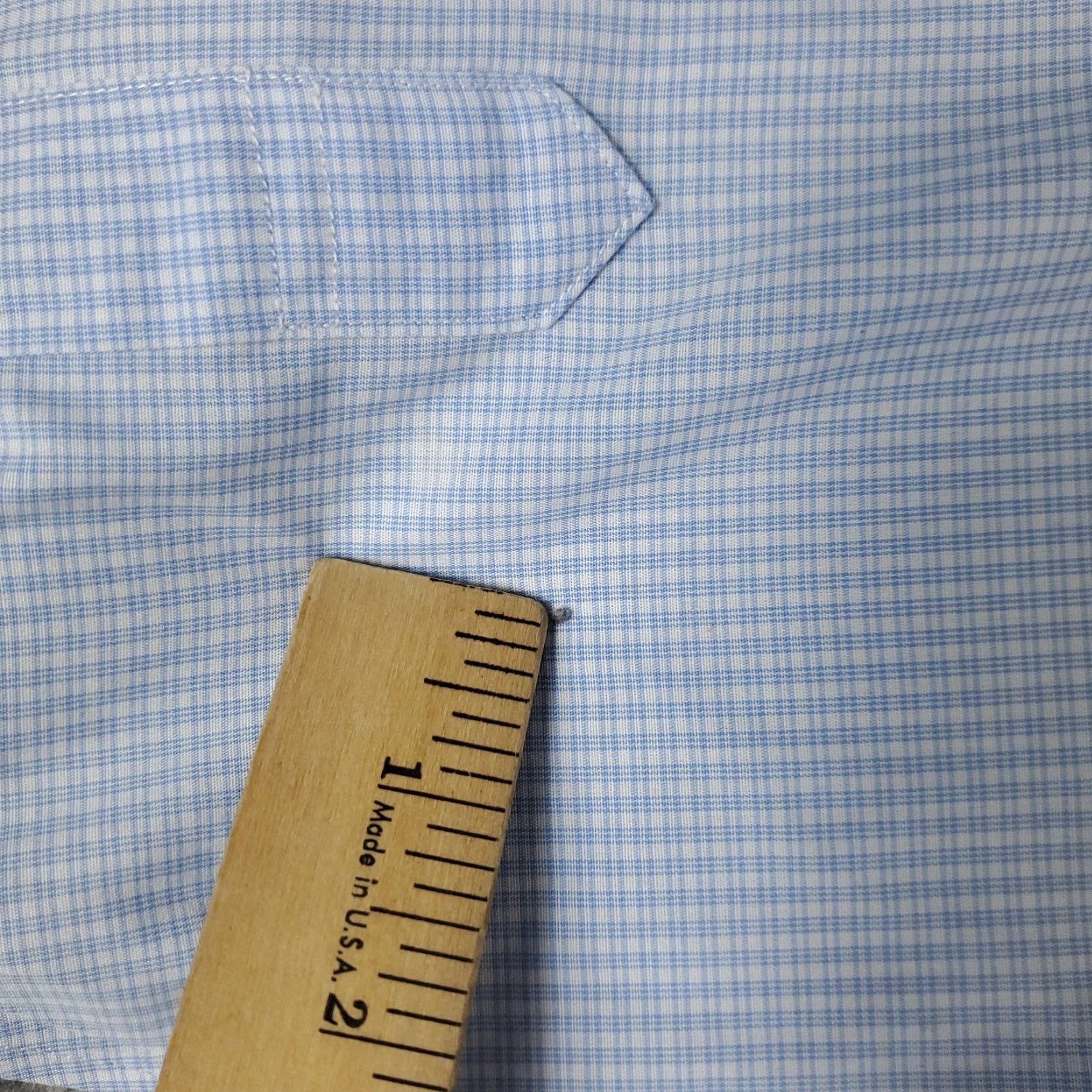 Brooks Brothers Brooks Brothers Shirt Mens 17.5 Blue Plaid Madison Dress Button Up Long Sleeve Size 46R - 3 Thumbnail