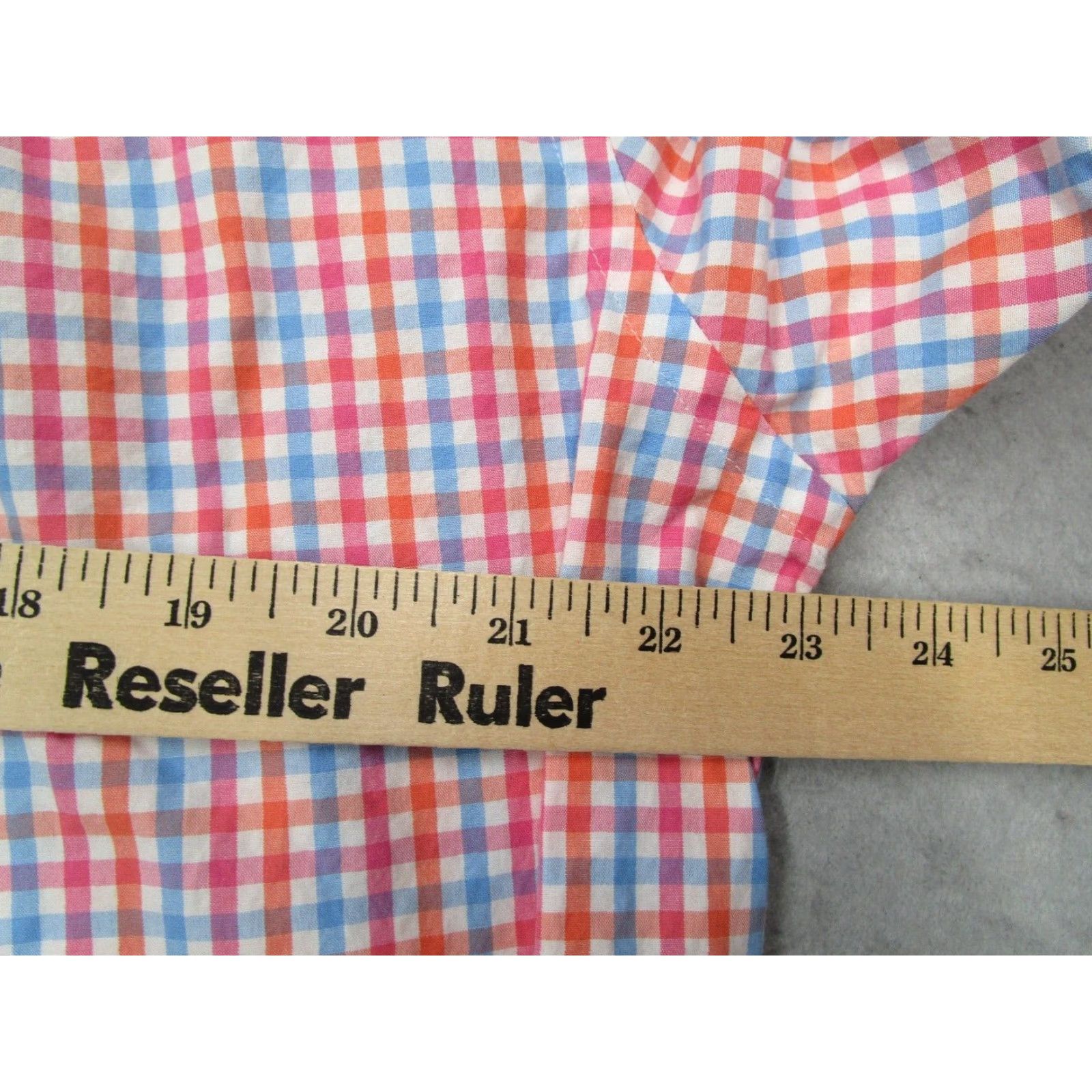 Vineyard Vines VINTAGE Vineyard Vines Men's Button-Up Shirt Large Slim Fit Orange Check Casual Business Summer Fall Spring Winter Whale Logo Size US L / EU 52-54 / 3 - 5 Thumbnail