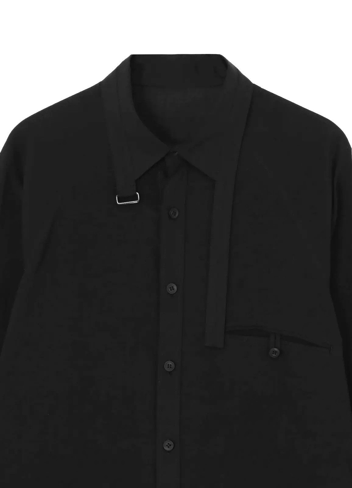 Yohji Yamamoto Pour Homme Shirt Strap Collar Design Size US L / EU 52-54 / 3 - 4 Thumbnail