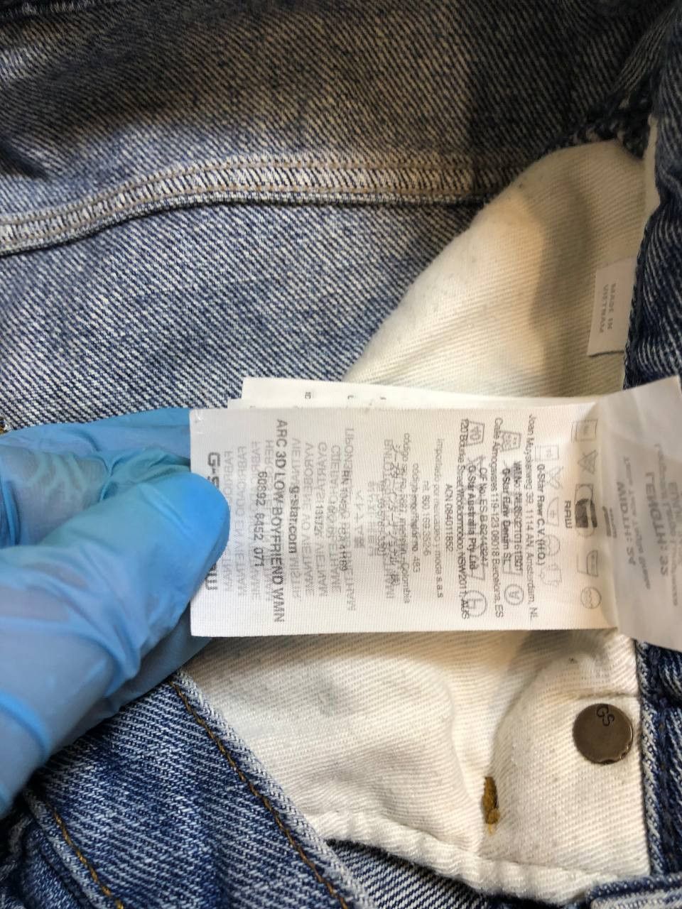 G-Star G Star Raw Jeans Blue Good Condition Size US 26 / EU 42 - 14 Thumbnail