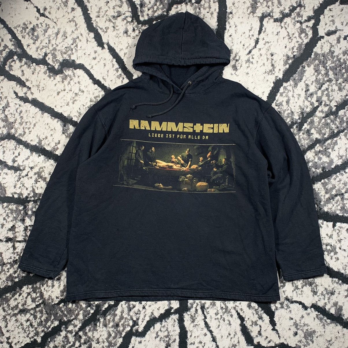 Band Tees × Vintage Vintage Y2k Rammstein Tour Hoodie Size US XL / EU 56 / 4 - 1 Thumbnail
