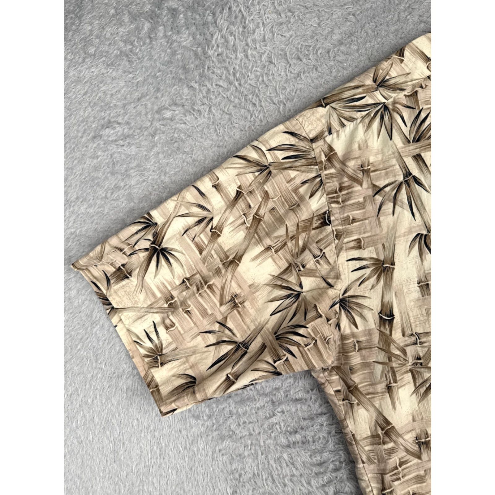 Vintage Half Moon Bay Shirt Mens 2XL Beige Floral Button Up Hawaiian Cotton Short Sleeve Button-Up Size US XXL / EU 58 / 5 - 3 Thumbnail