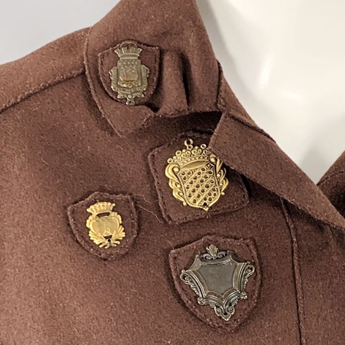 Miu Miu MIU MIU Brown Wool Nylon Pleated Skirt Suit, Size 8, Womens, IT 44, Outfits/Set, Italy, Adult, Skirt Suit Size 30" / US 8 / IT 44 - 2 Thumbnail