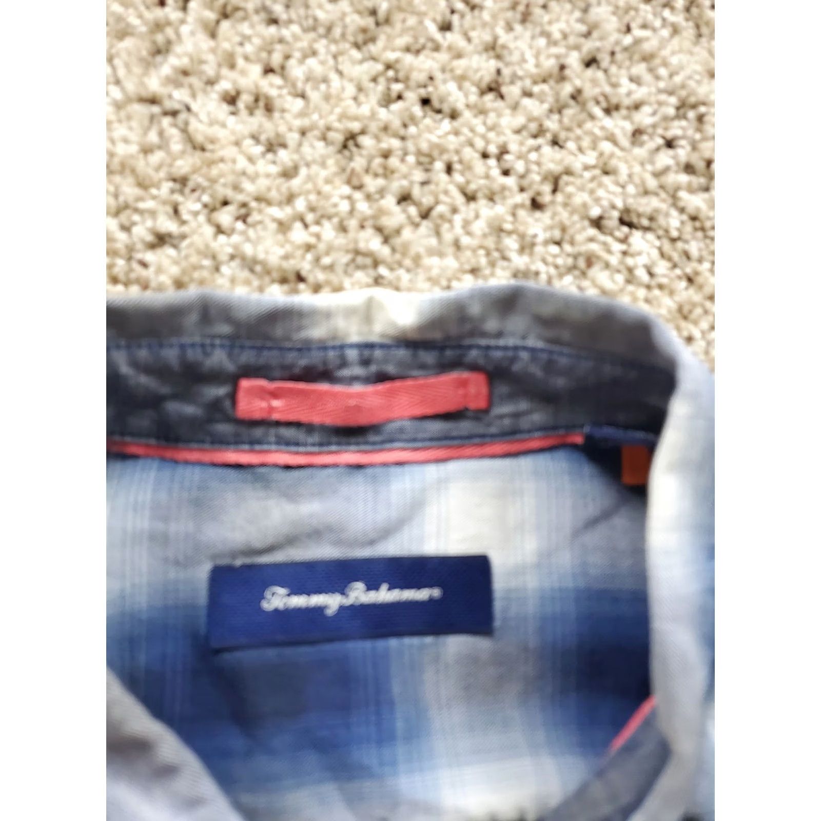 Tommy Bahama Tommy Bahama Shirt Mens 2XL Blue White Plaid Short Sleeve Button-Up Casual Shirt Size US XXL / EU 58 / 5 - 4 Thumbnail