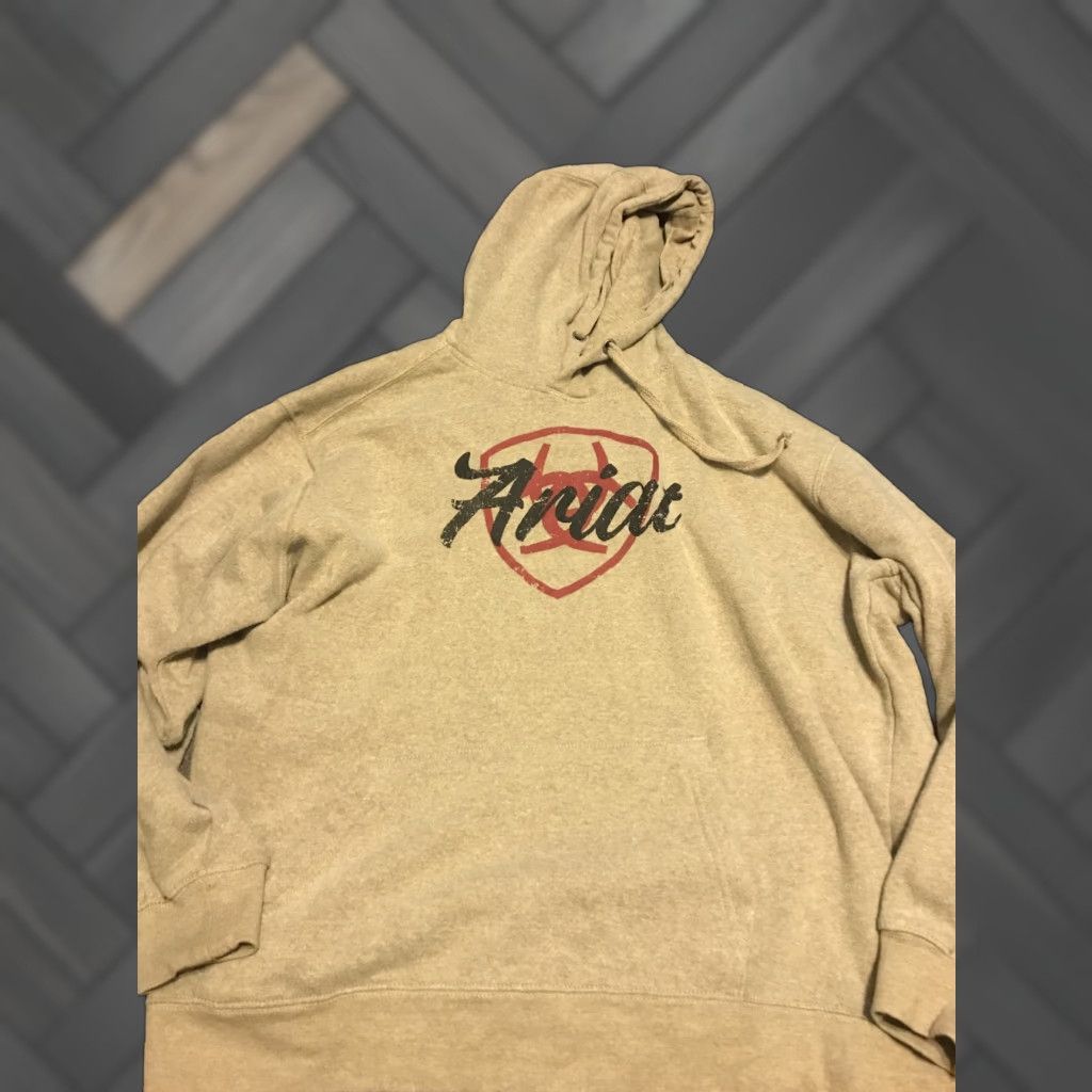 Ariat Ariat Hoodie Womens 2XL Brown Cowboy Western Graphic Logo Hooded Sweatshirt Size XXL / US 16-18 / IT 52-54 - 1 Thumbnail