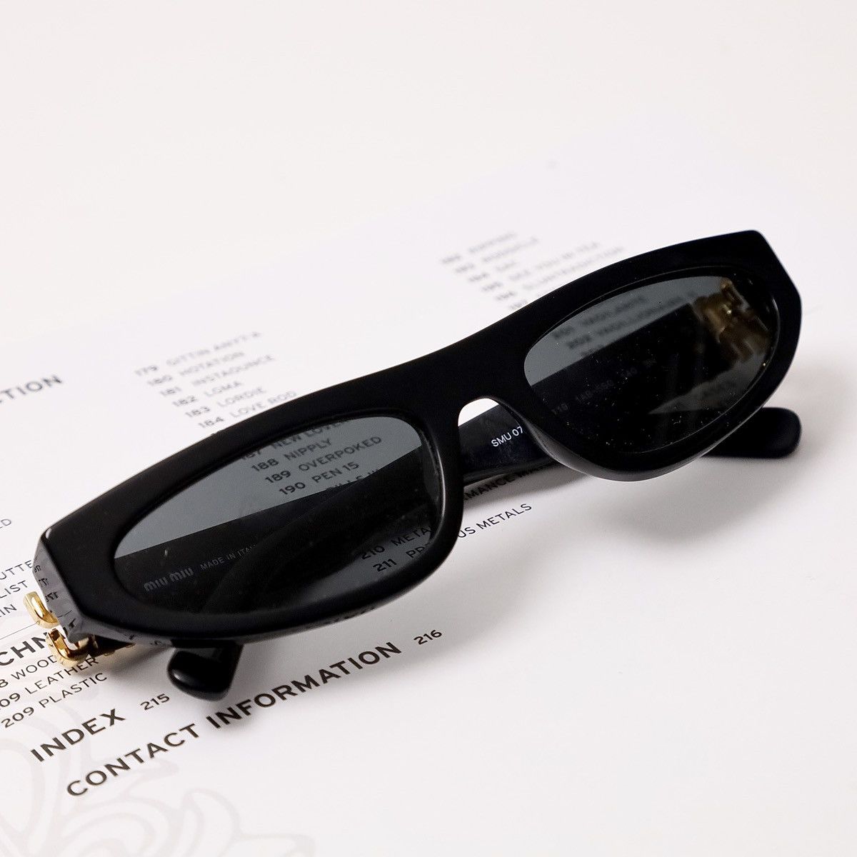 Miu Miu MIU MIU 0MU 07ZS SUNGLASSES Size ONE SIZE - 6 Thumbnail