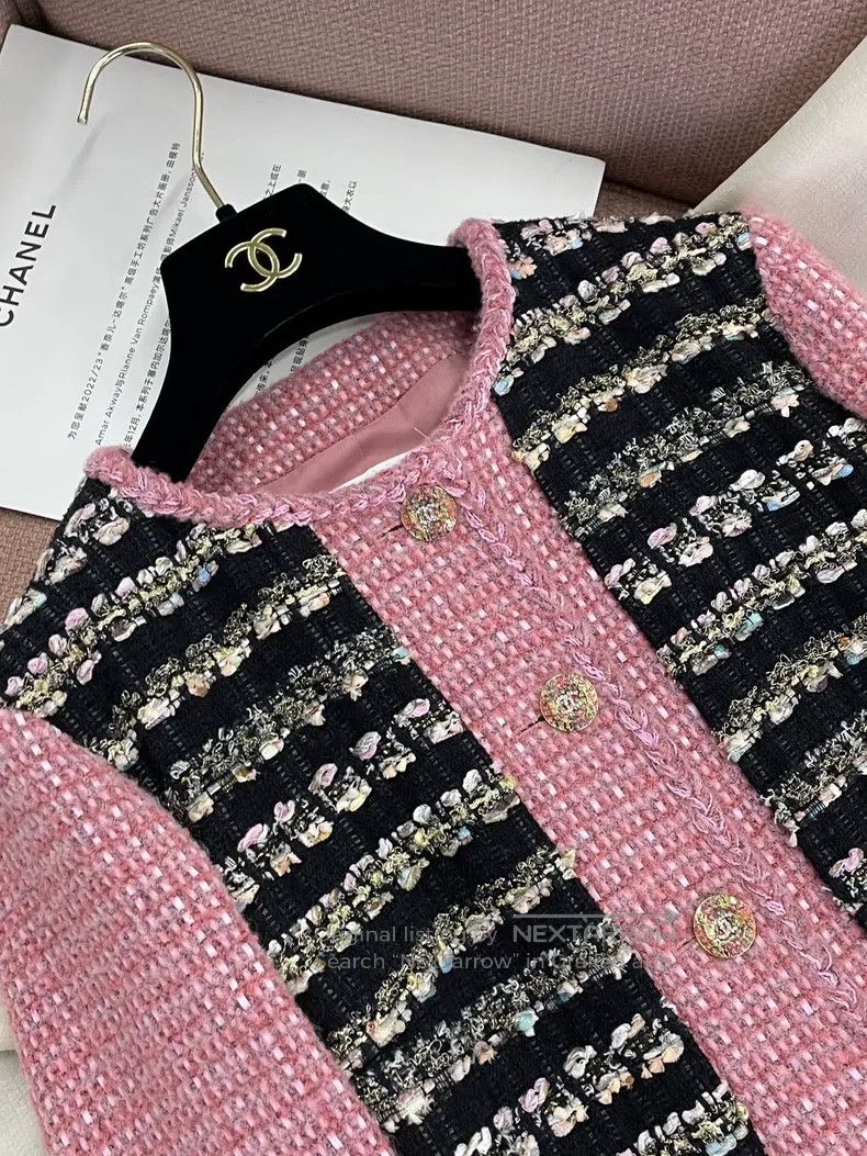Chanel Chanel 22A high-end handicraft workshop pink mixed colour Size XS / US 0-2 / IT 36-38 - 3 Thumbnail