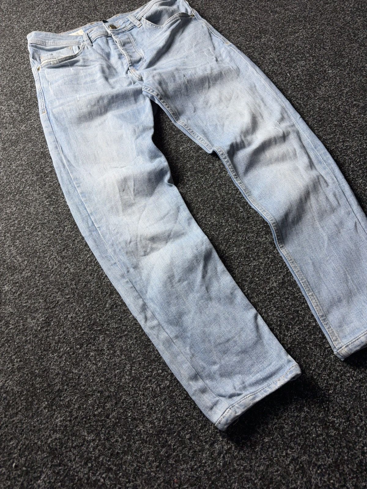 Diesel Luxury 00s Diesel Skinny Light Wash Jeans Y2K Made in Italy Size US 31 - 2 Thumbnail