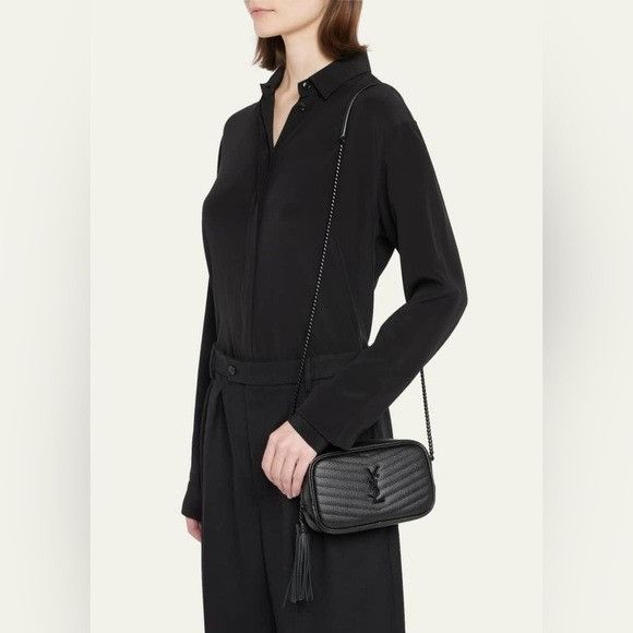 Saint Laurent Lou Mini Camera Crossbody Bag