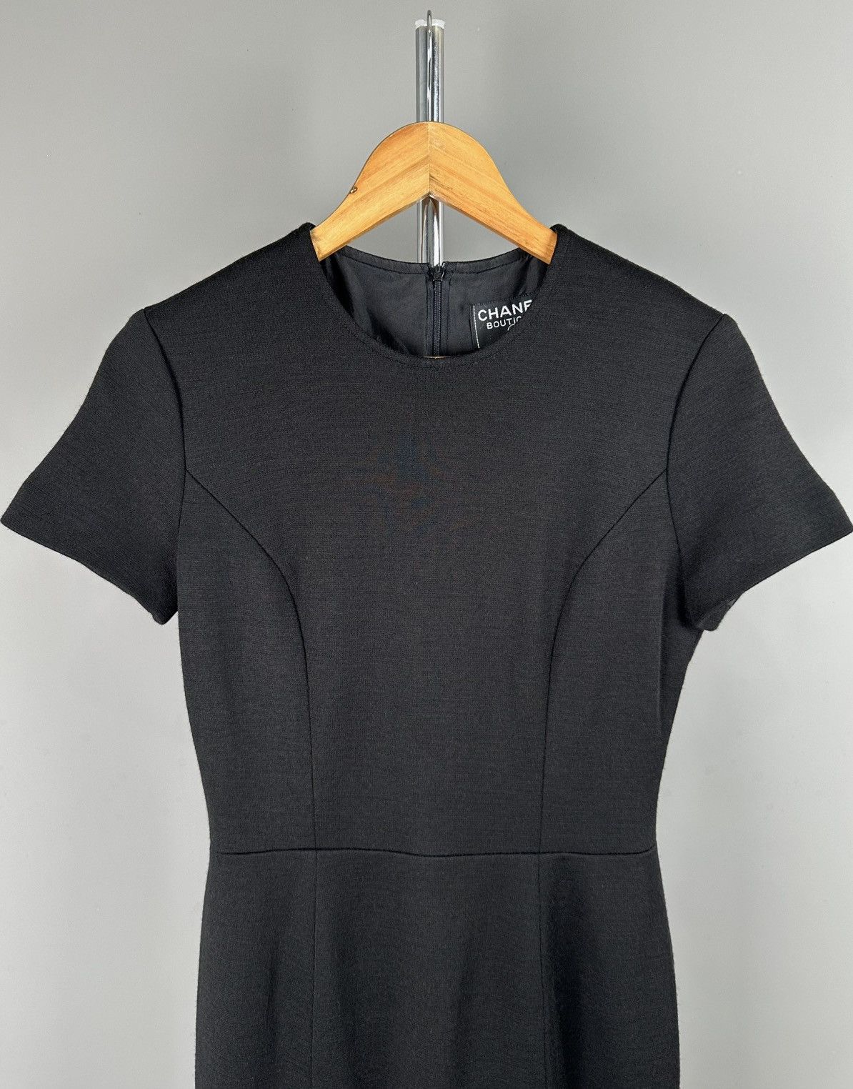 Chanel Chanel - Chanel Boutique Archive 1995 - Wool Black Dress Size S / US 4 / IT 40 - 4 Thumbnail
