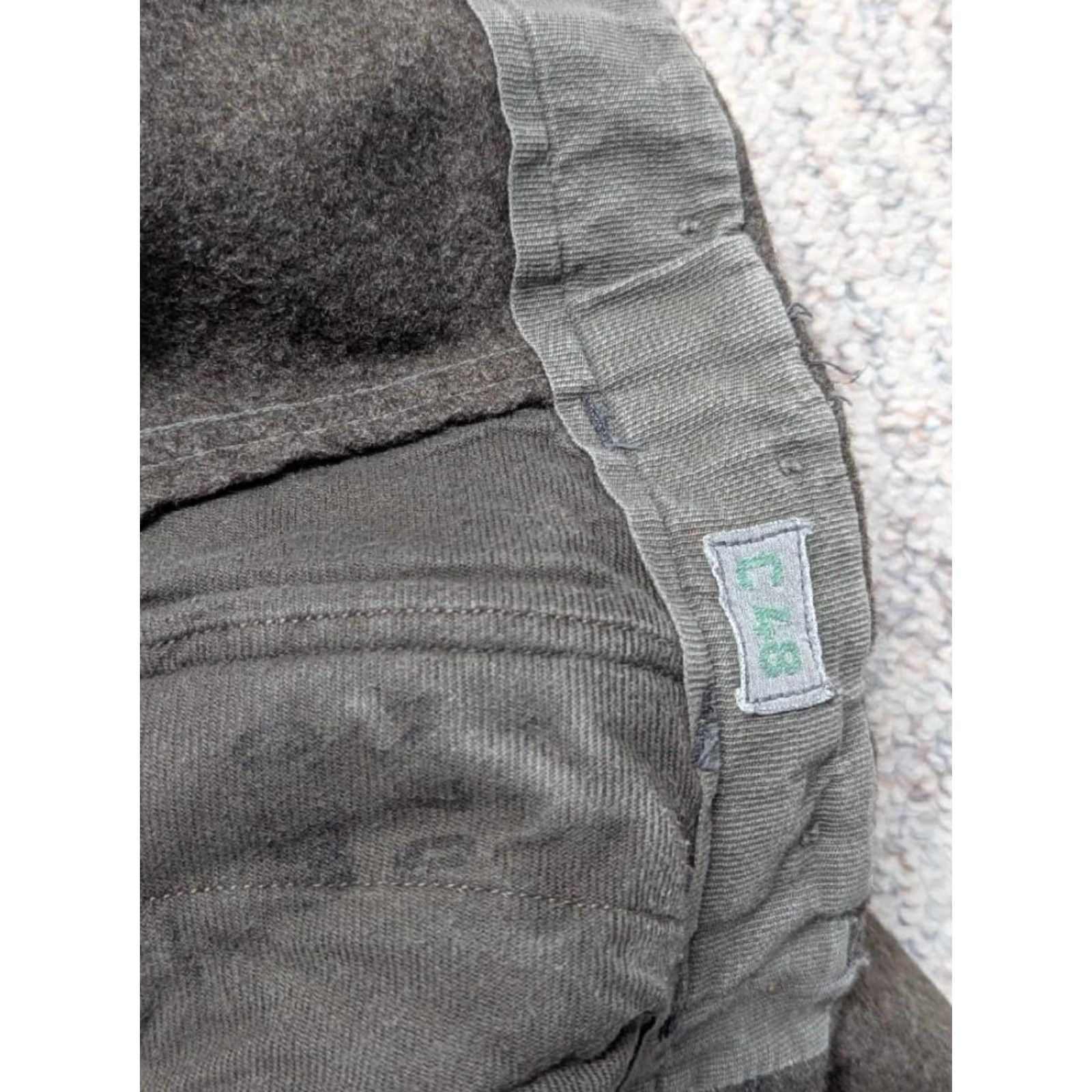 Vintage VINTAGE swedish WWII army pants WOOL military green C-48 sweden CARGO Size US 30 / EU 46 - 7 Thumbnail