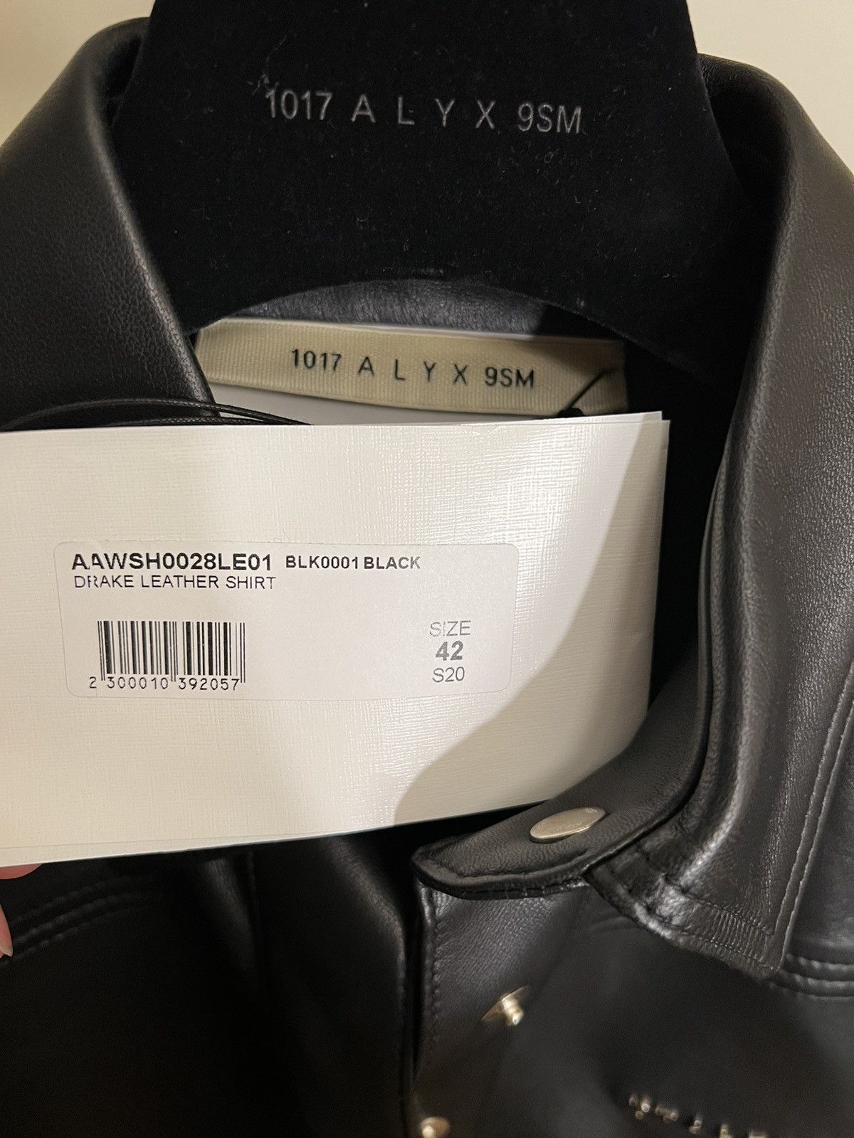 1017 ALYX 9SM × MMW Alyx Leather Shirt Size M / US 6-8 / IT 42-44 - 3 Thumbnail
