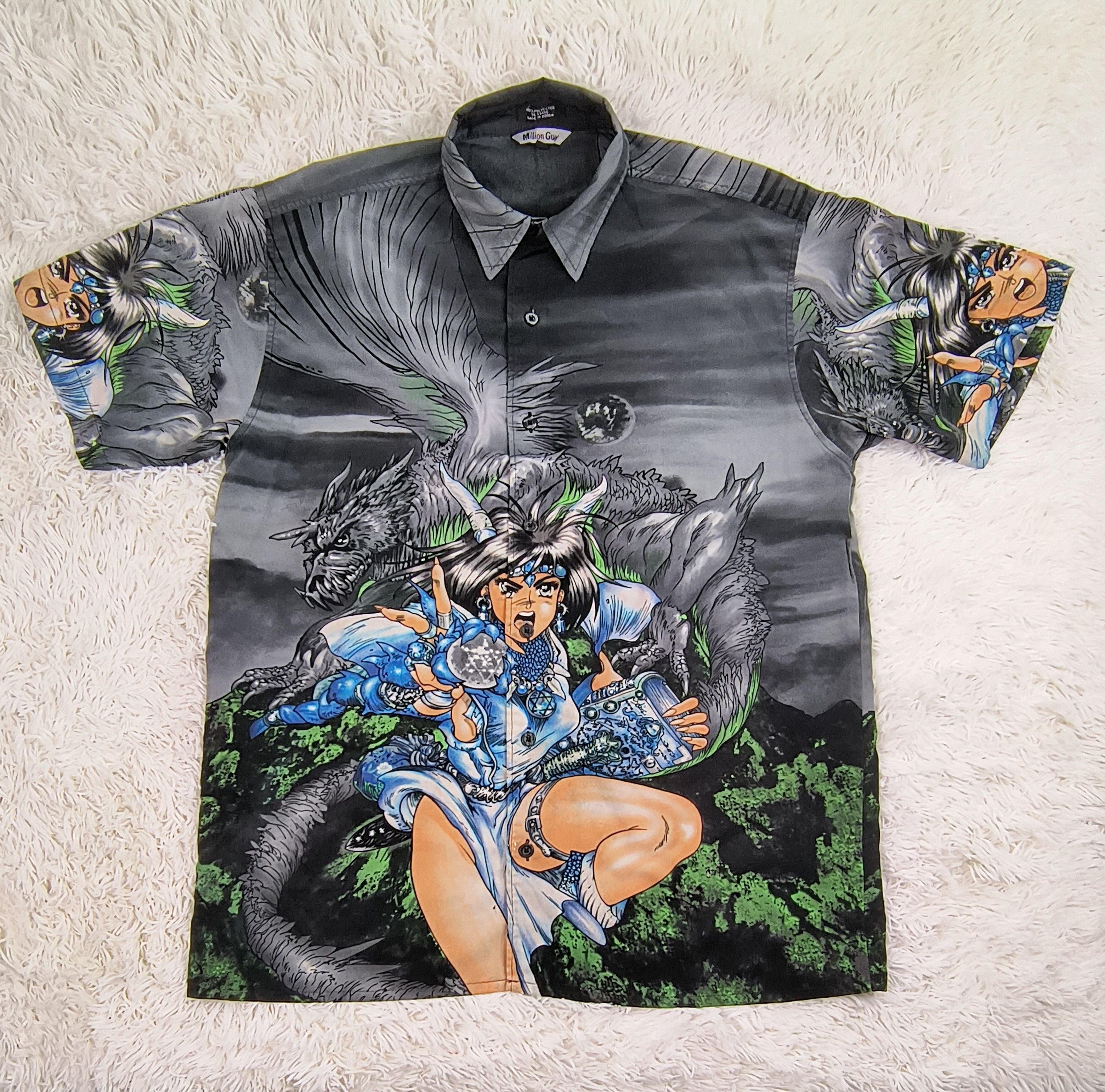 Vintage Vintage Y2K Shirow Masamune anime girl button up shirt Size US S / EU 44-46 / 1 - 2 Thumbnail