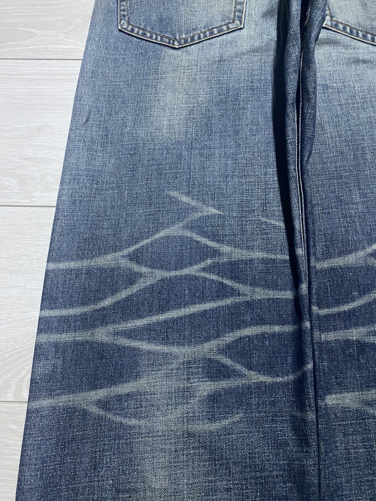 realmad HECTIC Vintage Real Hectic Mud Wash Grunge Distressed Baggy Jeans Size US 35 - 9 Thumbnail