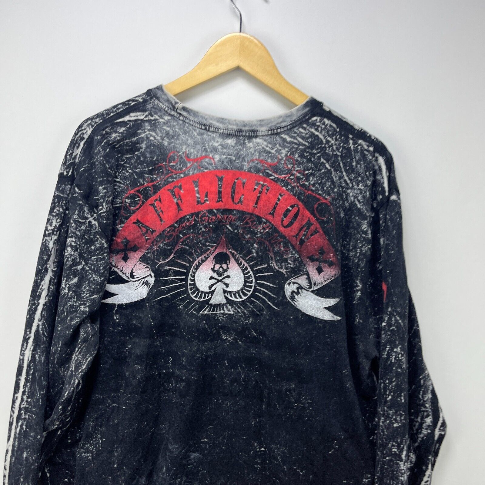 Affliction × Vintage Vintage Y2K Affliction Reversible Skull Wing 2XL Tribal Goth Size US XXL / EU 58 / 5 - 4 Thumbnail