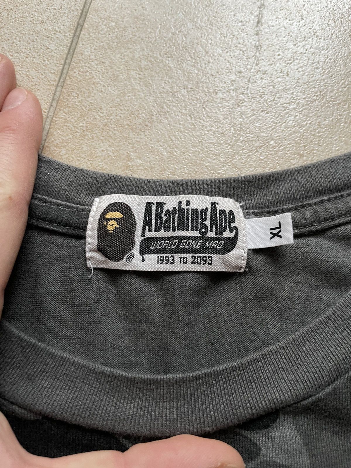 Bape A bathing ape BAPE grey camo longsleeve size L , bape Shark Size US XL / EU 56 / 4 - 5 Thumbnail