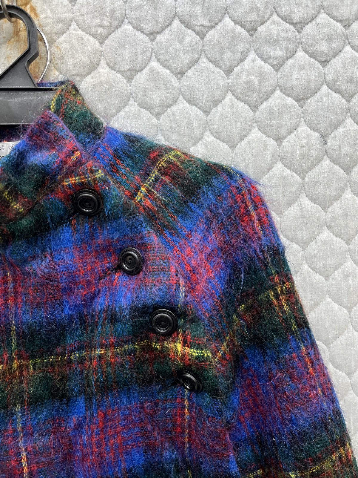 Vintage 🔥🔥🔥STEALS RANNOCH DESIGN DOUBLE POCKET MOHAIR WOOL POCHO Size ONE SIZE - 8 Thumbnail