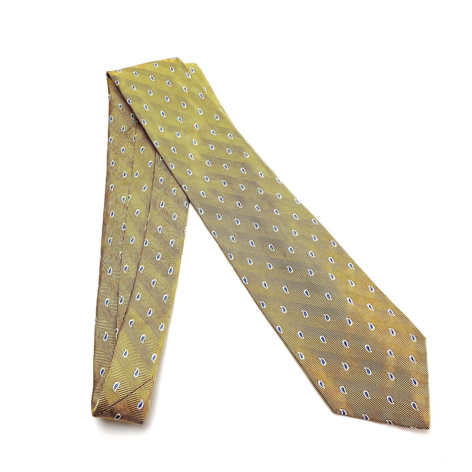 Brooks Brothers Brooks Brothers Silk Tie Woven Yellow Paisley Size ONE SIZE - 6 Thumbnail