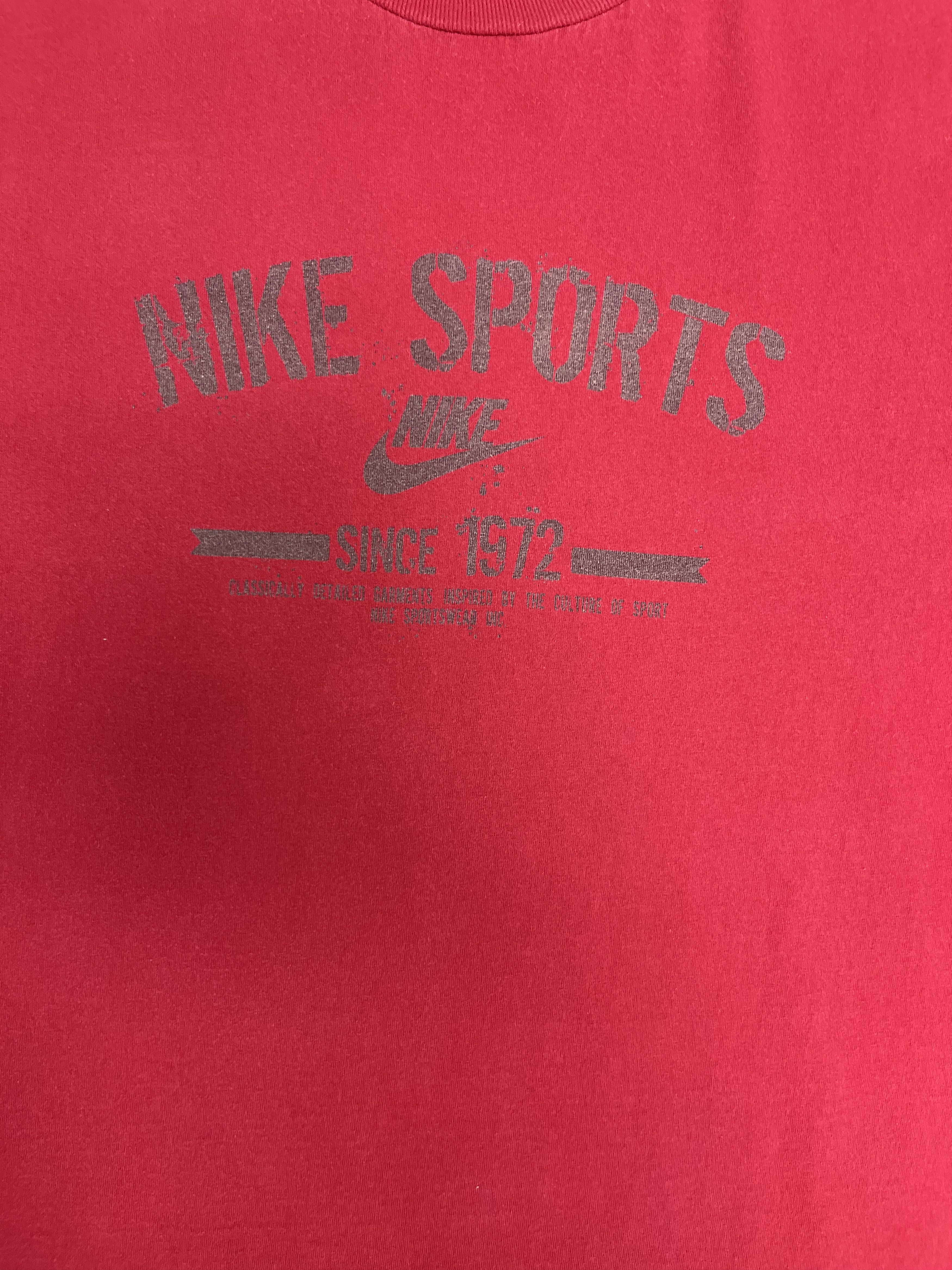 Nike × Vintage Nike Sports Vintage Red T-Shirt Tee Size US XXL / EU 58 / 5 - 2 Thumbnail