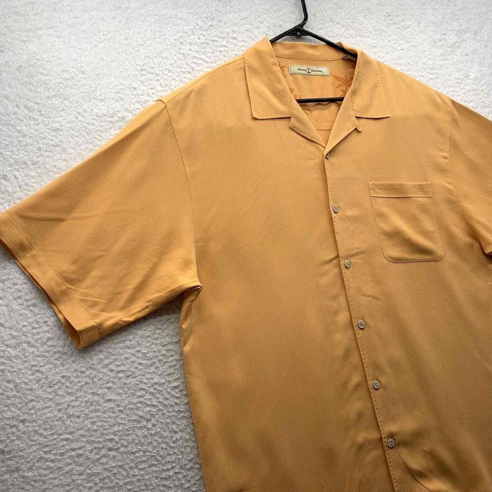 Tommy Bahama Tommy Bahama Shirt Mens L Large Orange Silk Relaxed Fit Comfort Casual Button Up Size US L / EU 52-54 / 3 - 2 Thumbnail