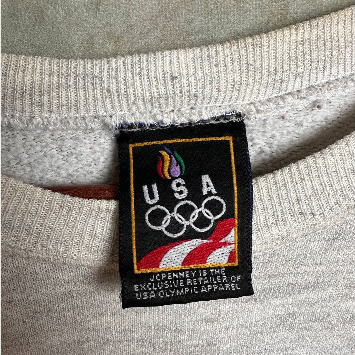 USA Olympics × Vintage Vintage 90s USA Olympics Crewneck Sweatshirt Sz M Gray Size US M / EU 48-50 / 2 - 8 Thumbnail