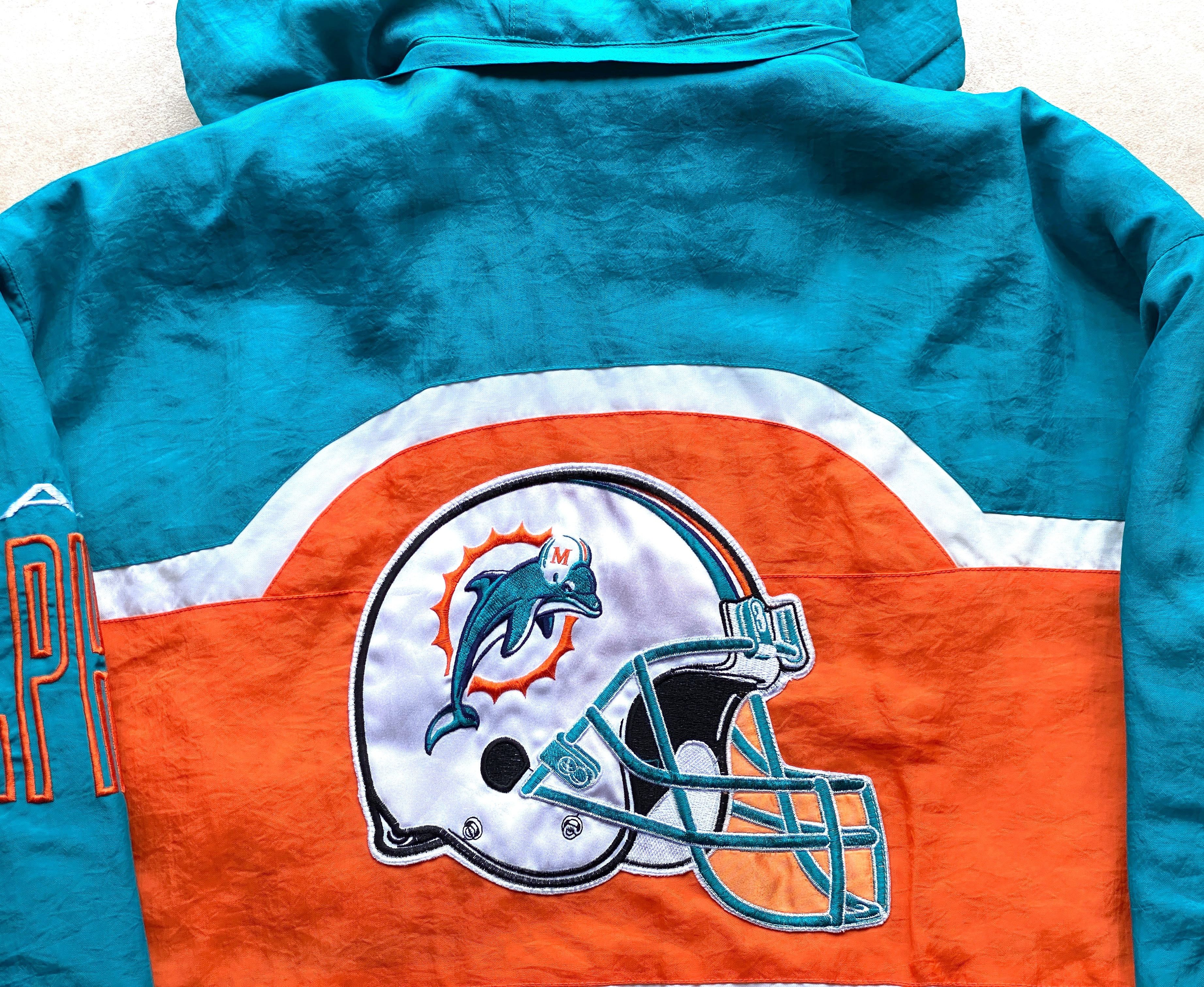 Starter Miami Dolphins 90s LOGO ATHLETIC puffer L teal NFL vtg Size US L / EU 52-54 / 3 - 4 Thumbnail