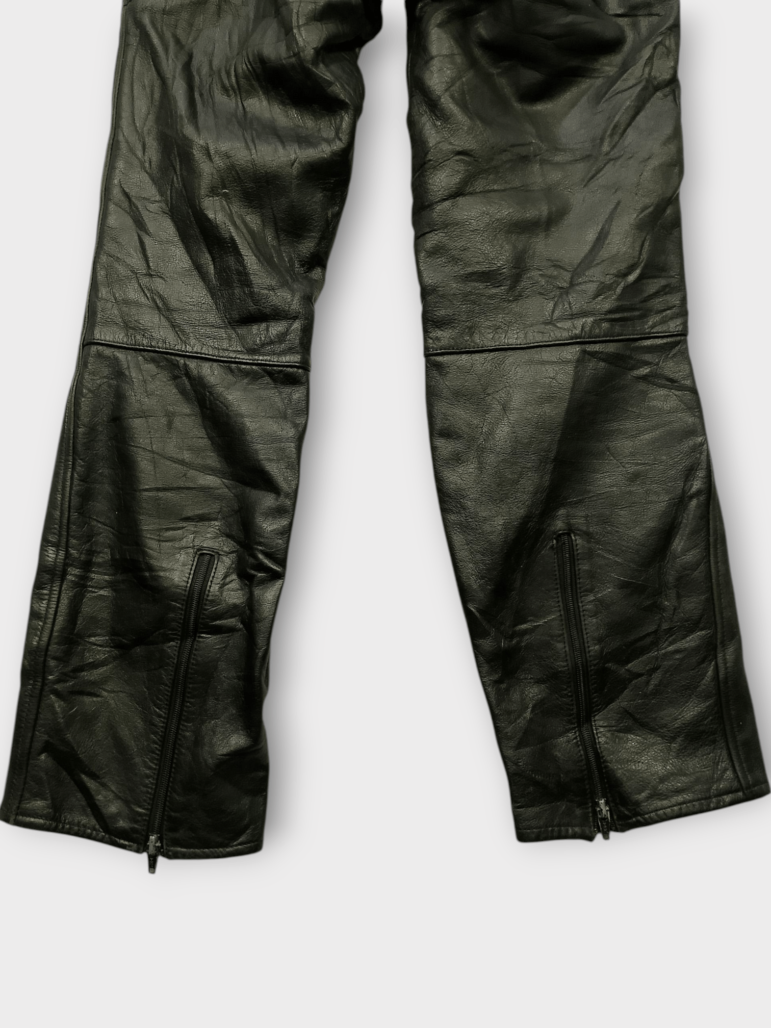 Japanese Brand Vintage 90s NANKAI Leather Motorcycle Pants Size US 30 / EU 46 - 7 Thumbnail