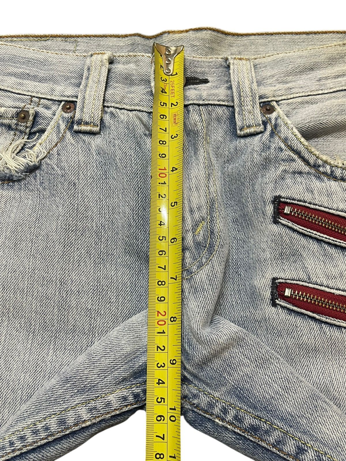 Levi's Vintage Levis Blue Wash Distressed Wide Leg Jeans Size US 31 - 15 Thumbnail