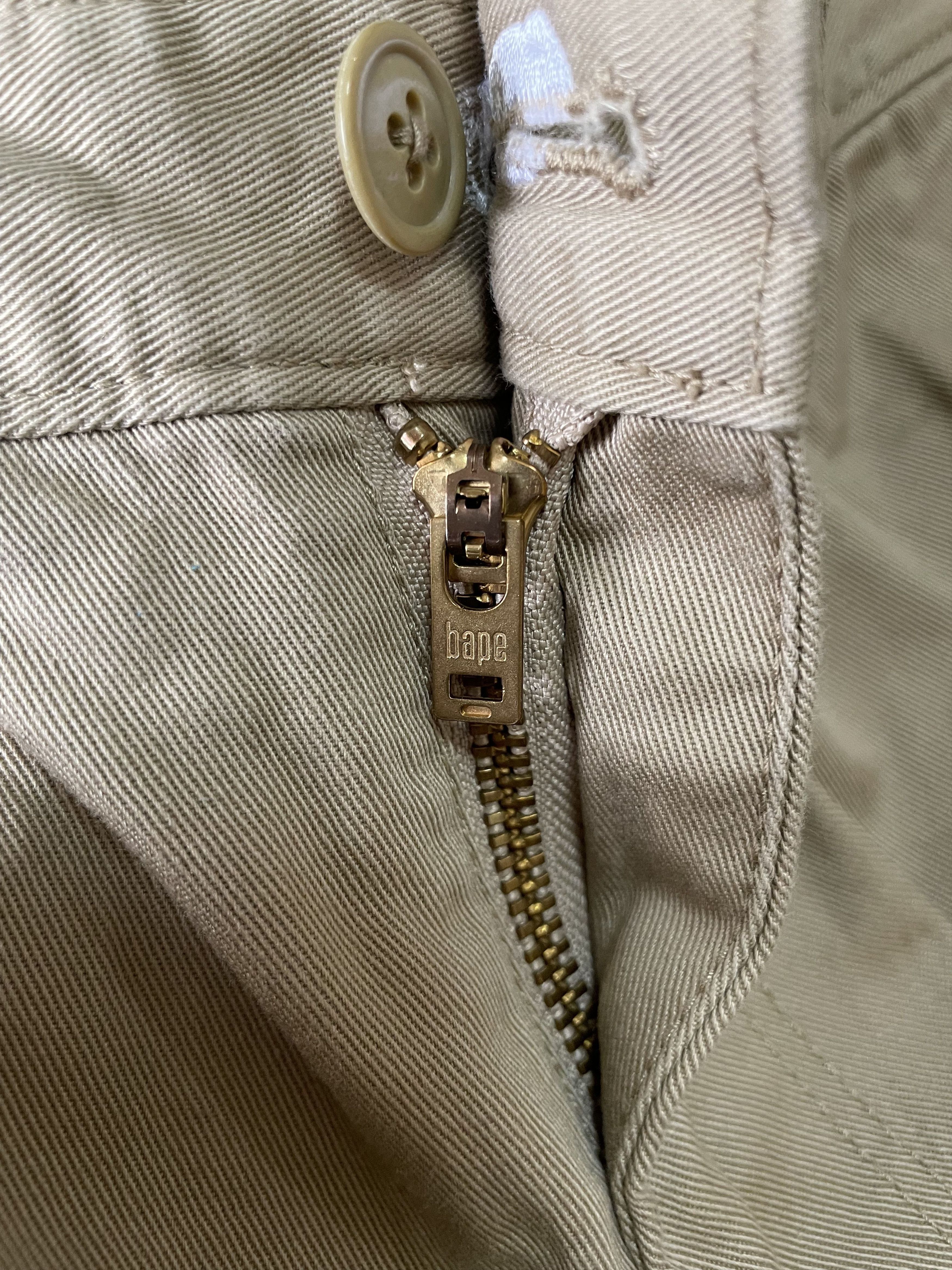 Bape BAPEEASY Embroidery Monkey face chino pants Size US 30 / EU 46 - 5 Thumbnail