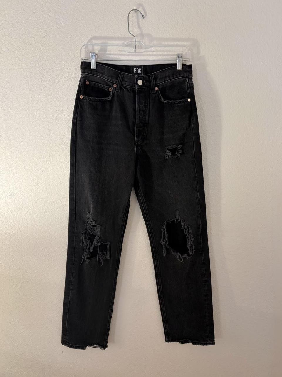Bdg BDG Black Straight Leg Jeans Size 26" / US 2 / IT 38 - 1 Thumbnail